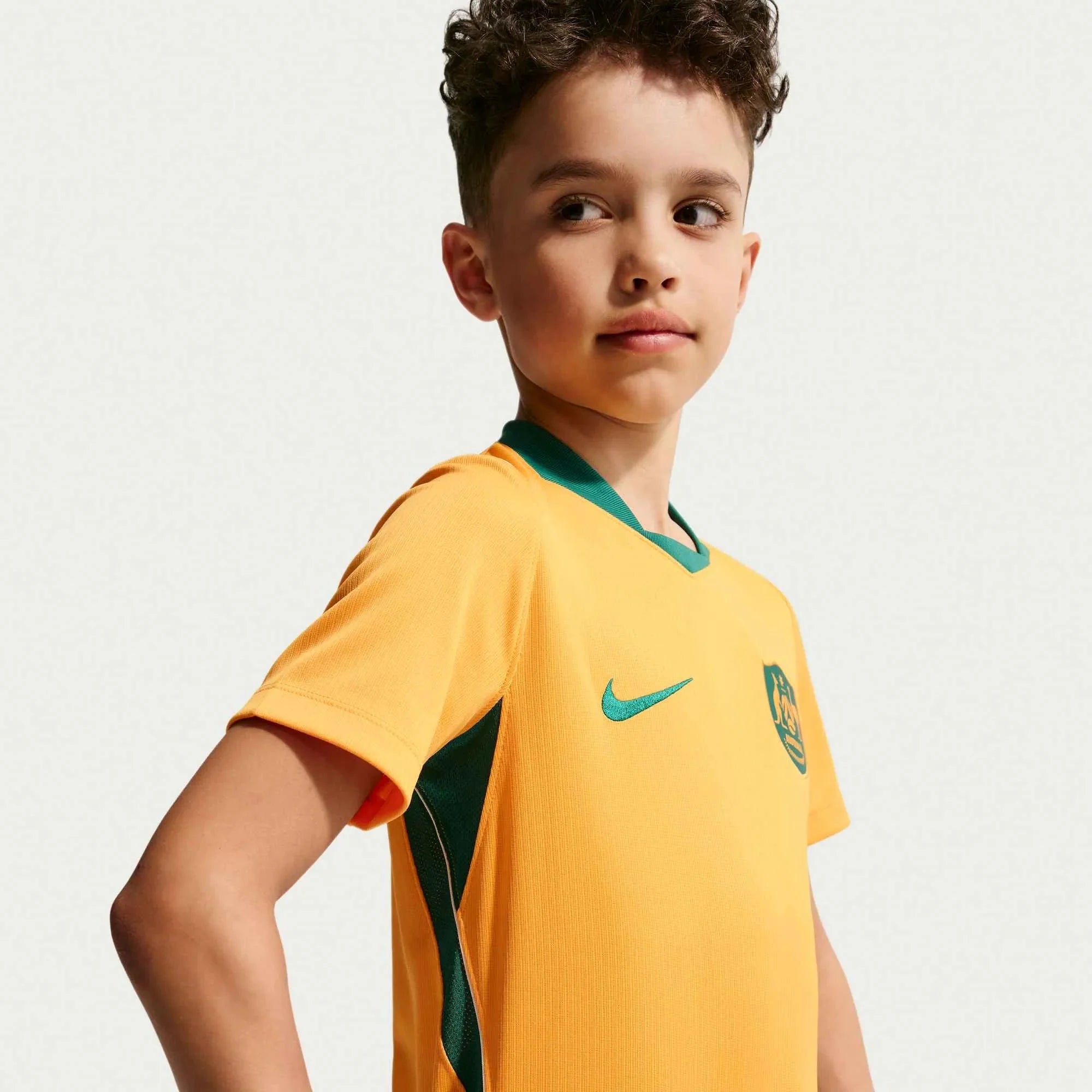 Nike 2026 Australia Youth Stadium Home Soccer Jersey 4