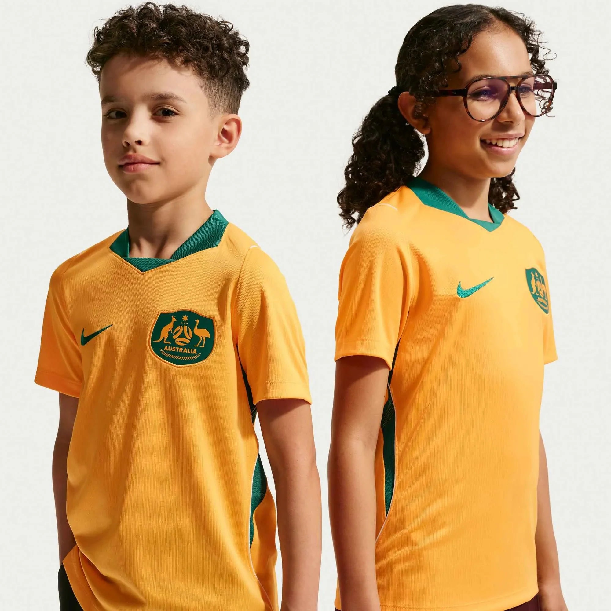 Nike 2026 Australia Youth Stadium Home Soccer Jersey 3
