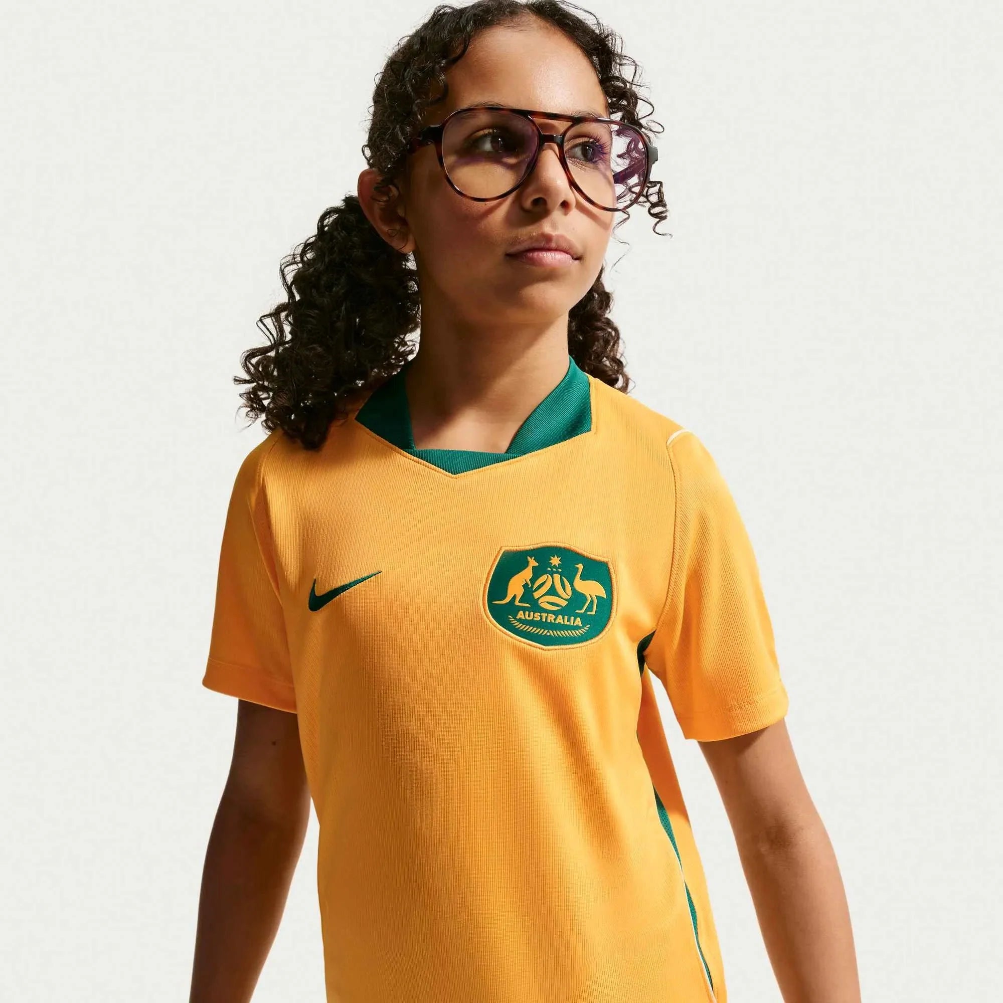 Nike 2026 Australia Youth Stadium Home Soccer Jersey 5