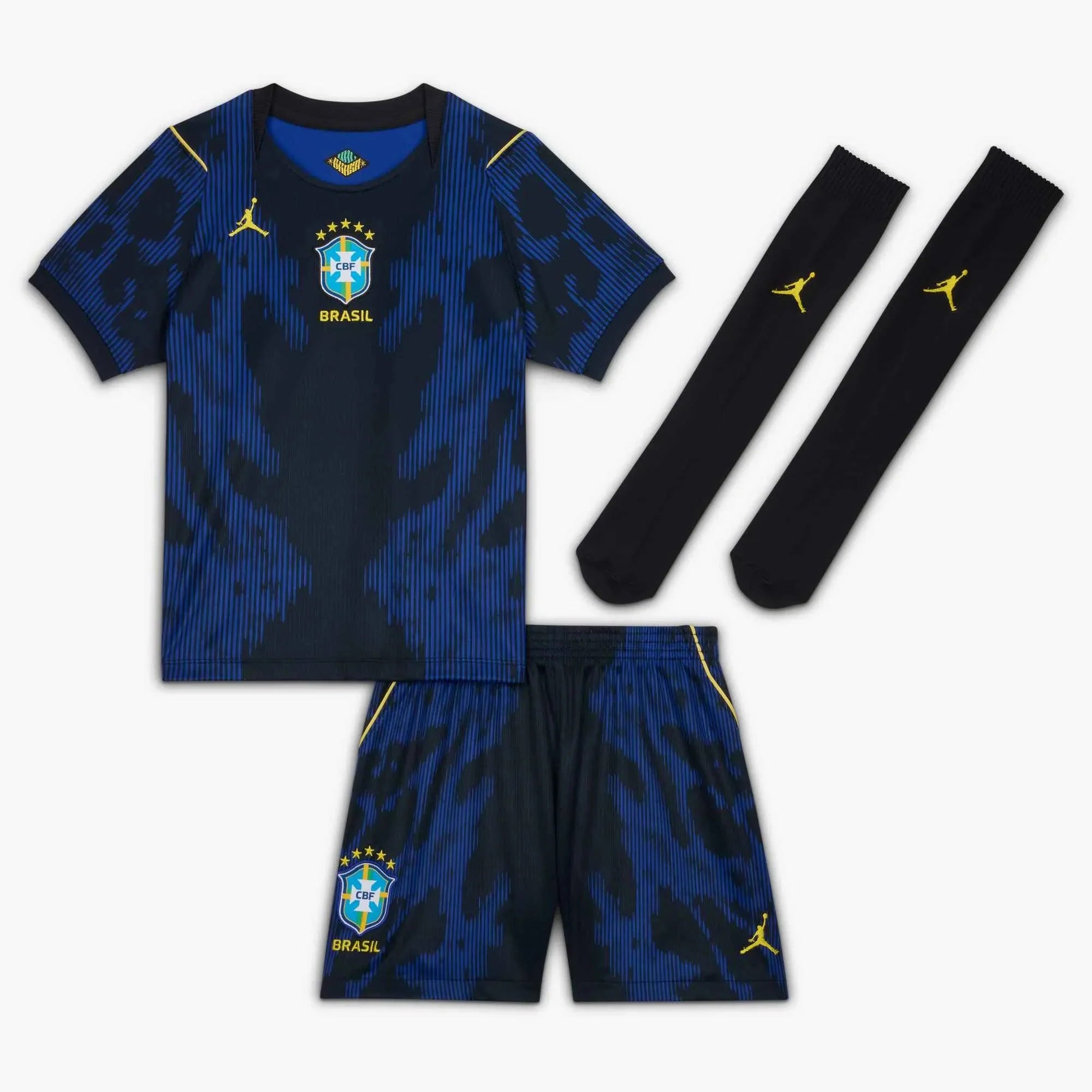 Nike 2026 Brazil Little Kids' Stadium Away Kit 1