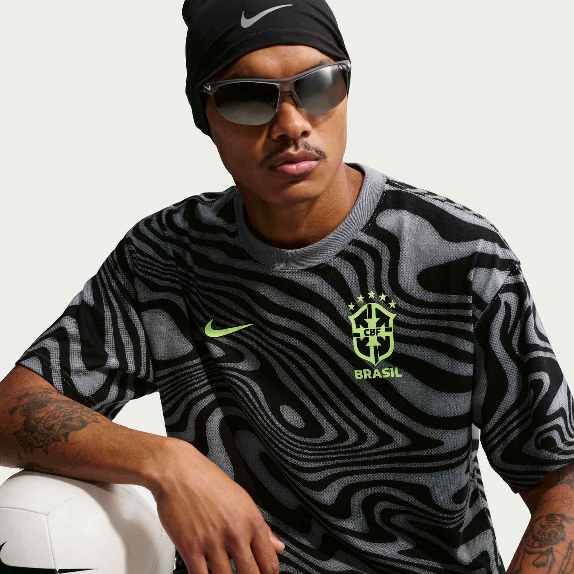 Nike 2026 Brazil Men's All Over Print Tee 4