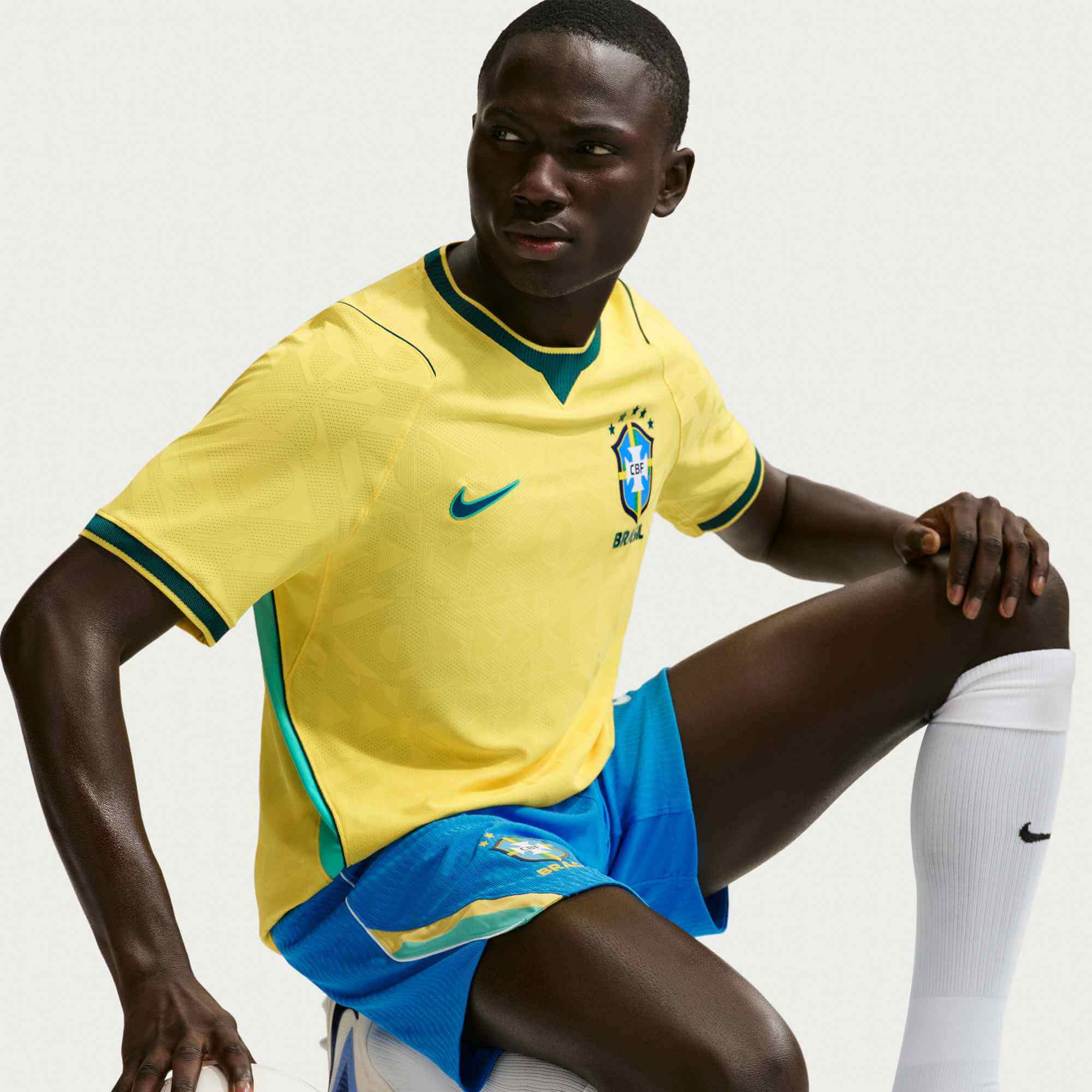 Nike 2026 Brazil Men's Authentic Home Soccer Jersey 8