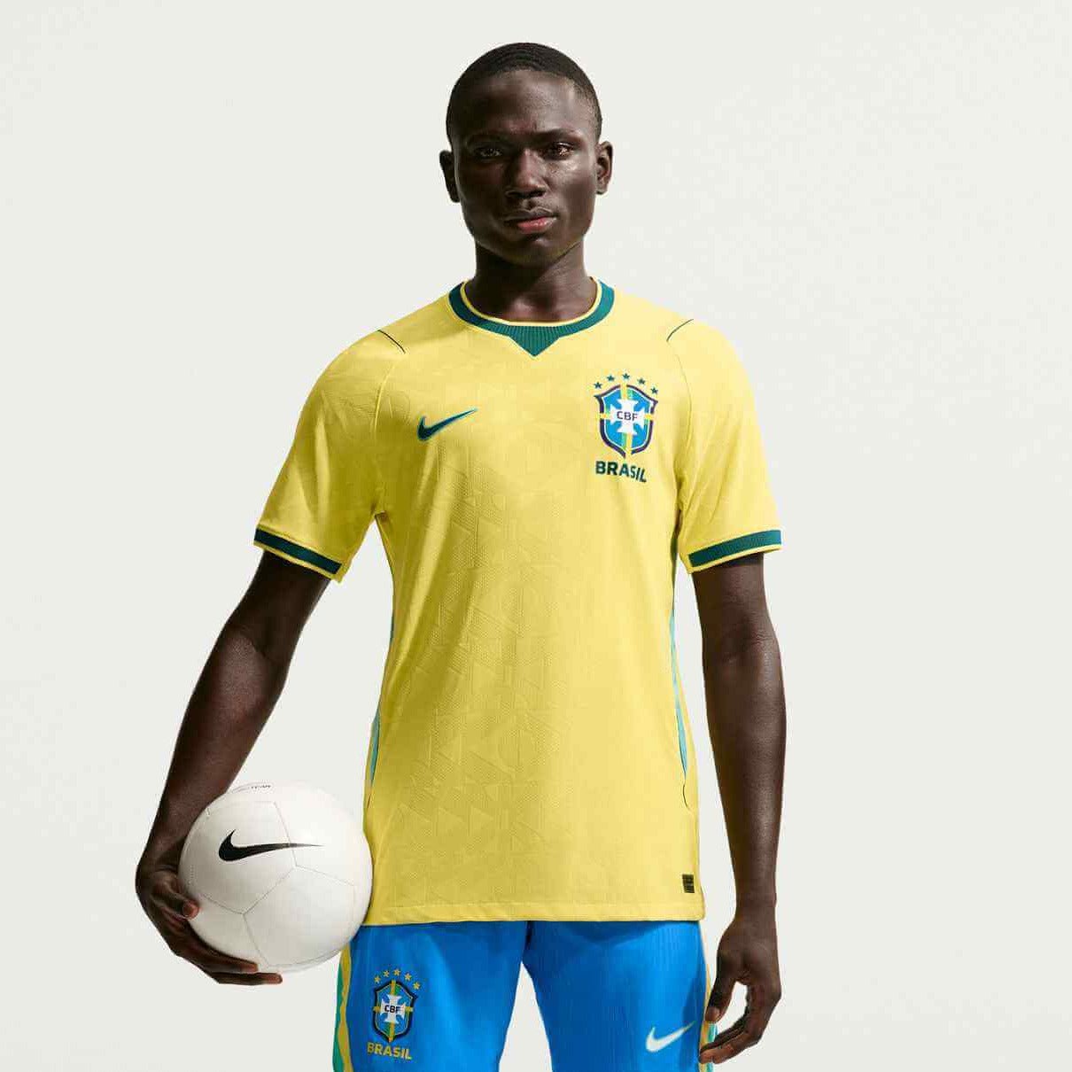 Nike 2026 Brazil Men's Authentic Home Soccer Jersey 4