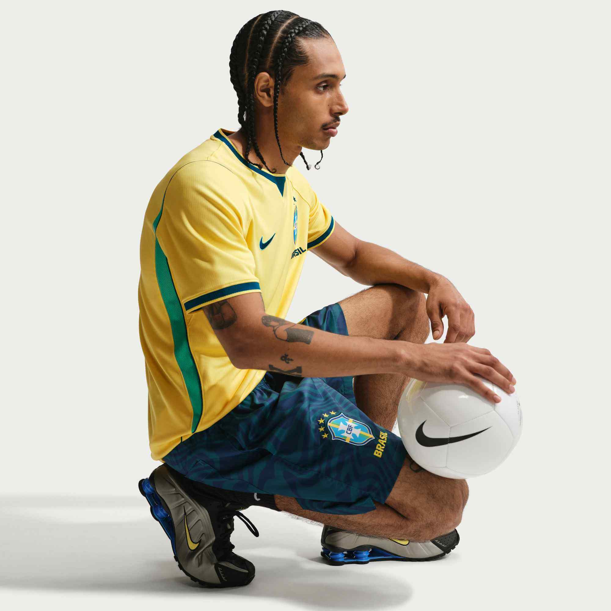 Nike 2026 Brazil Men's Stadium Home Soccer Jersey 5