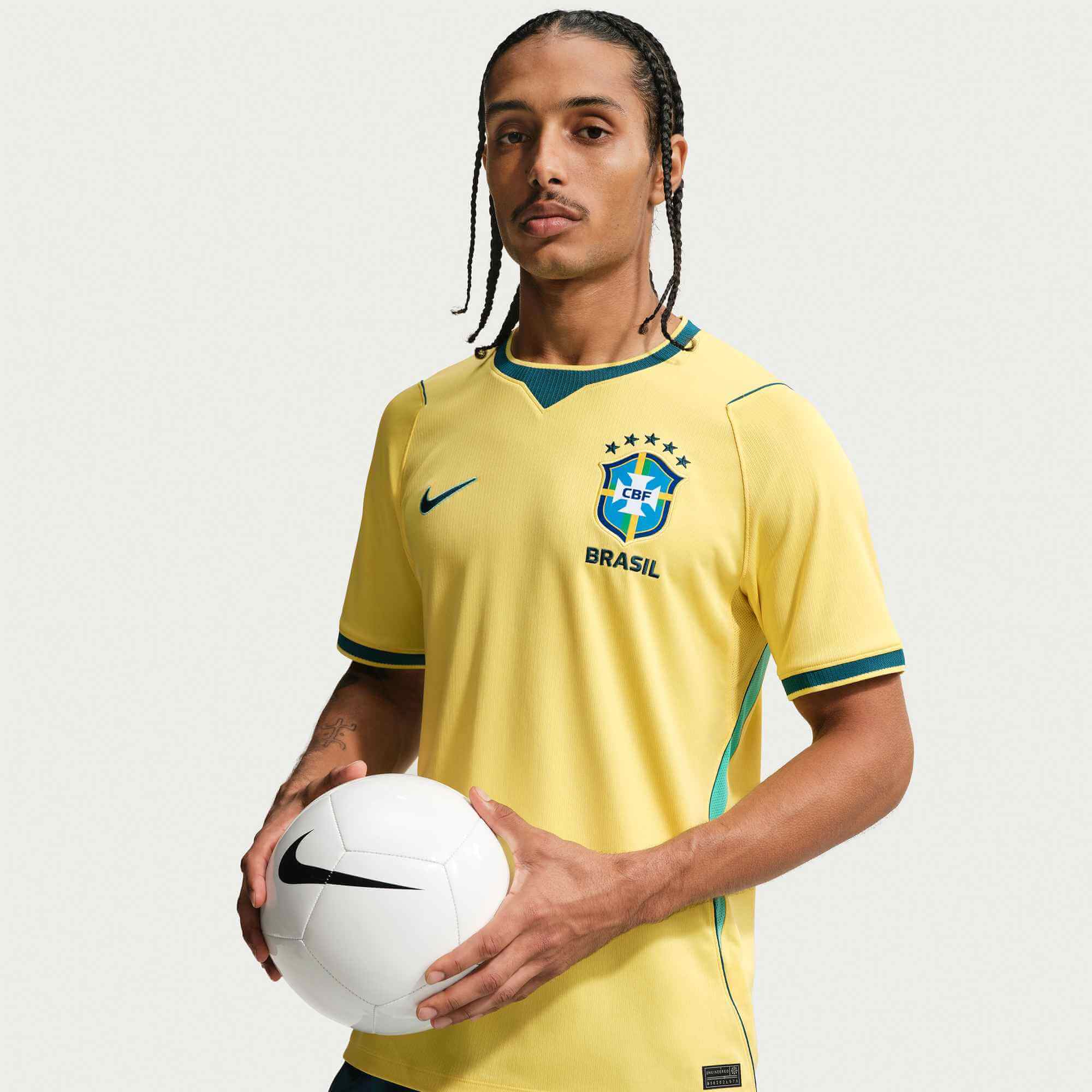 Nike 2026 Brazil Men's Stadium Home Soccer Jersey 6