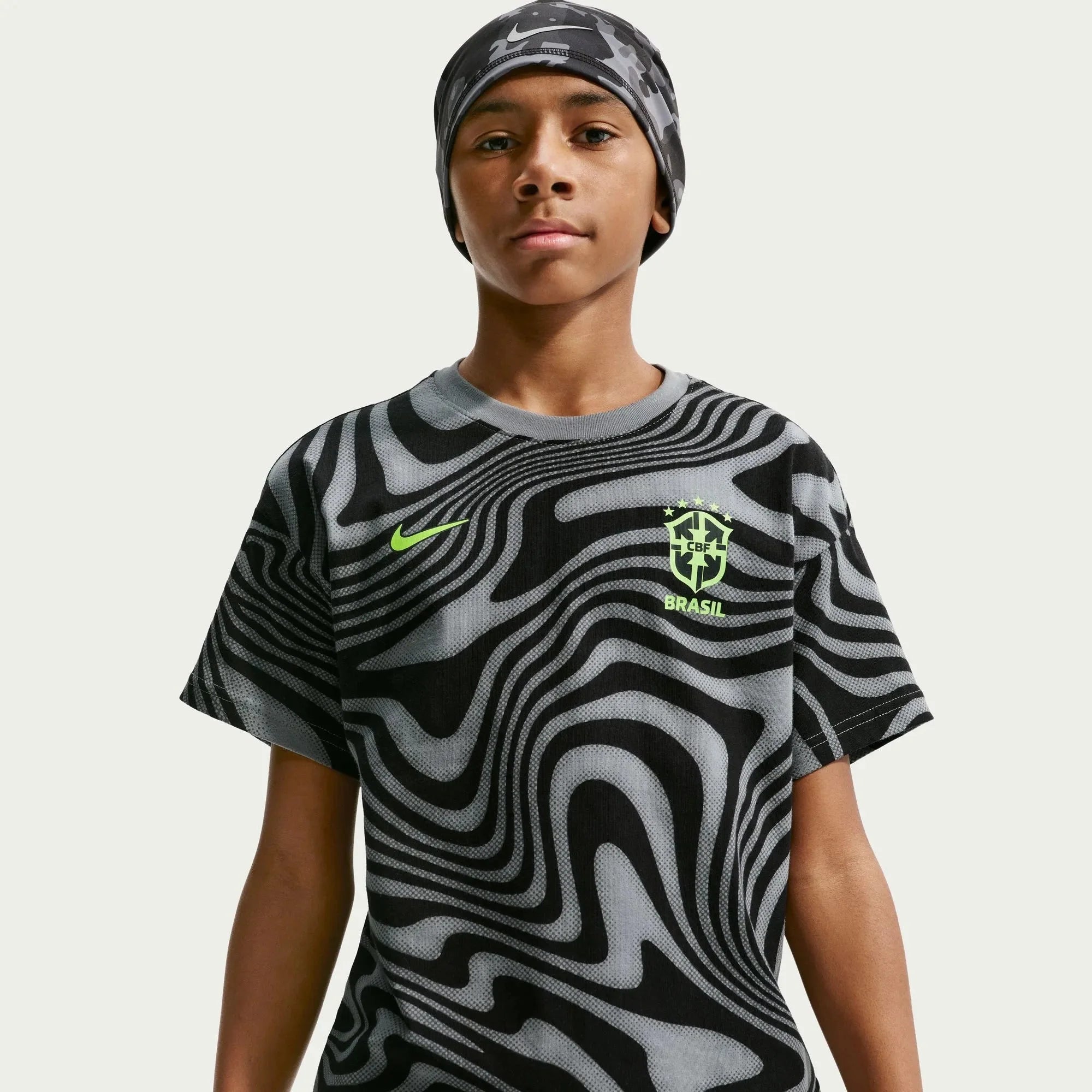 Nike 2026 Brazil Youth All Over Print Tee 3
