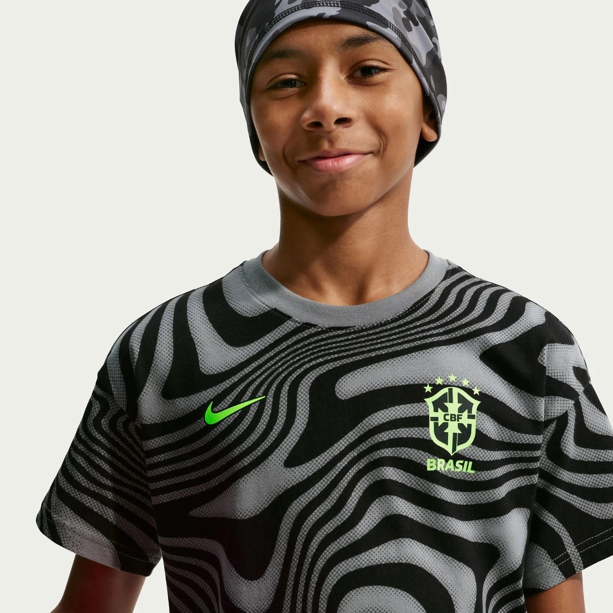 Nike 2026 Brazil Youth All Over Print Tee 5