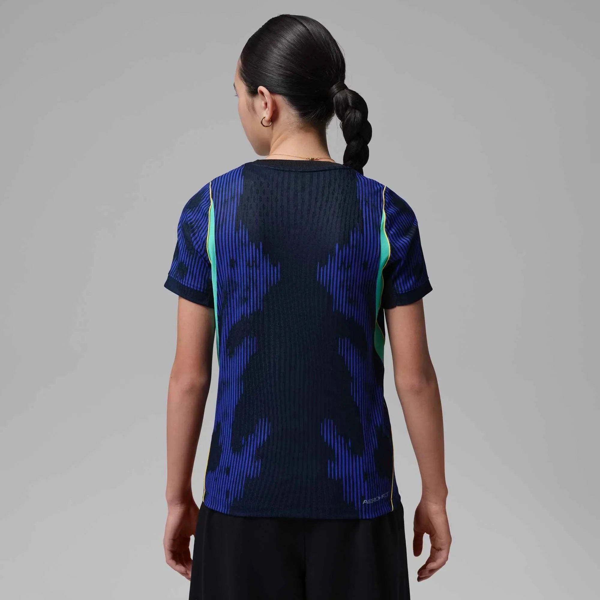 Nike 2026 Brazil Youth Authentic Away Soccer Jersey 4