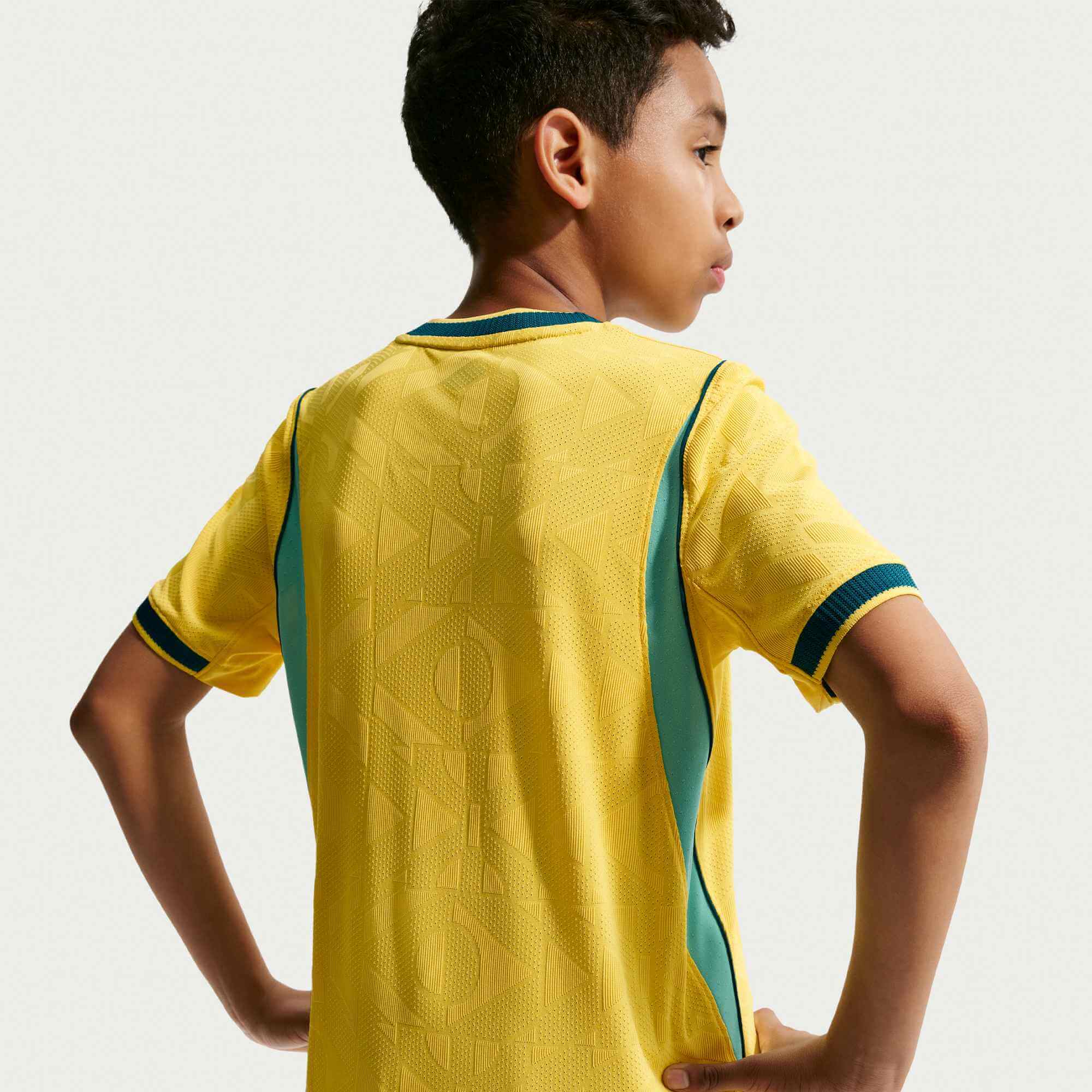 Nike 2026 Brazil Youth Authentic Home Soccer Jersey 7