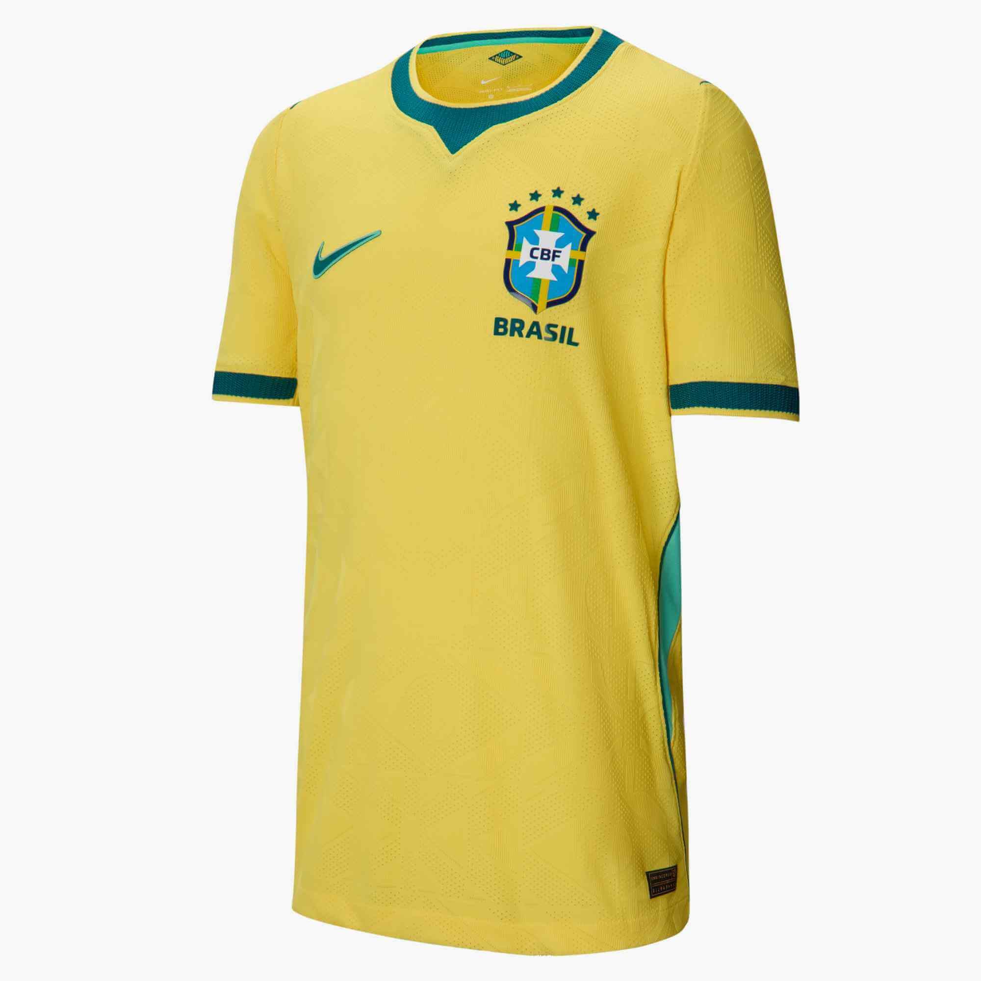 Nike 2026 Brazil Youth Authentic Home Soccer Jersey 1