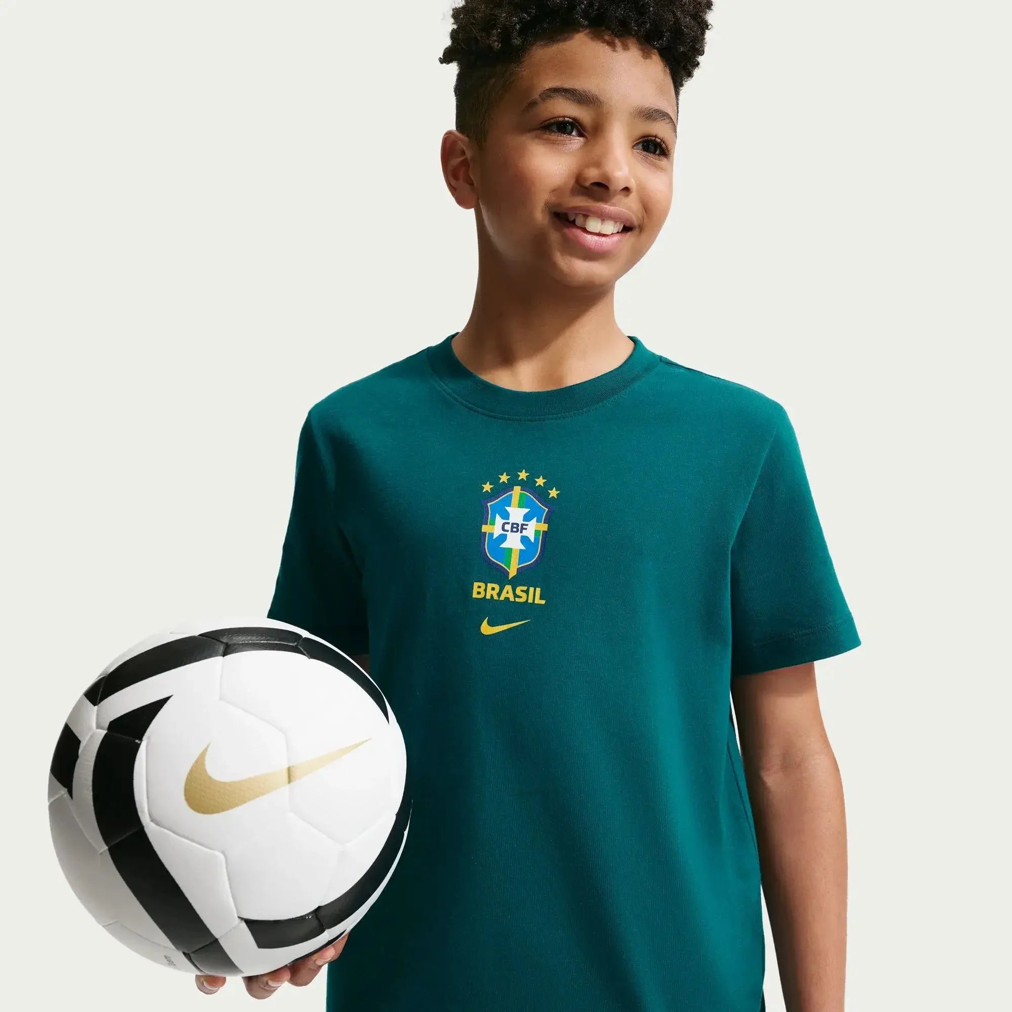 Nike 2026 Brazil Youth Crest Tee 3