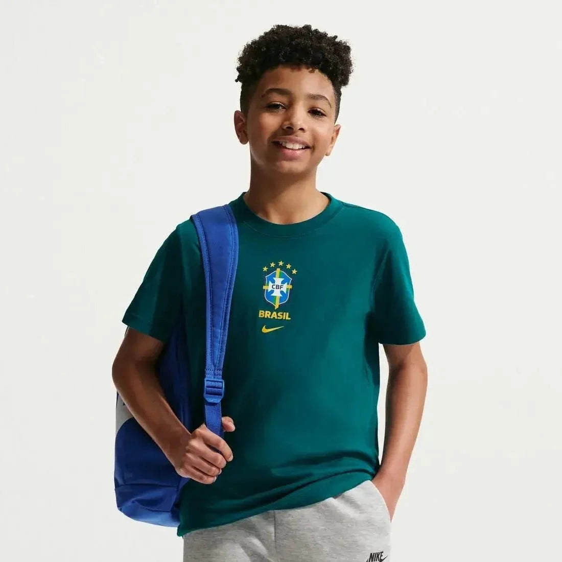 Nike 2026 Brazil Youth Crest Tee 1