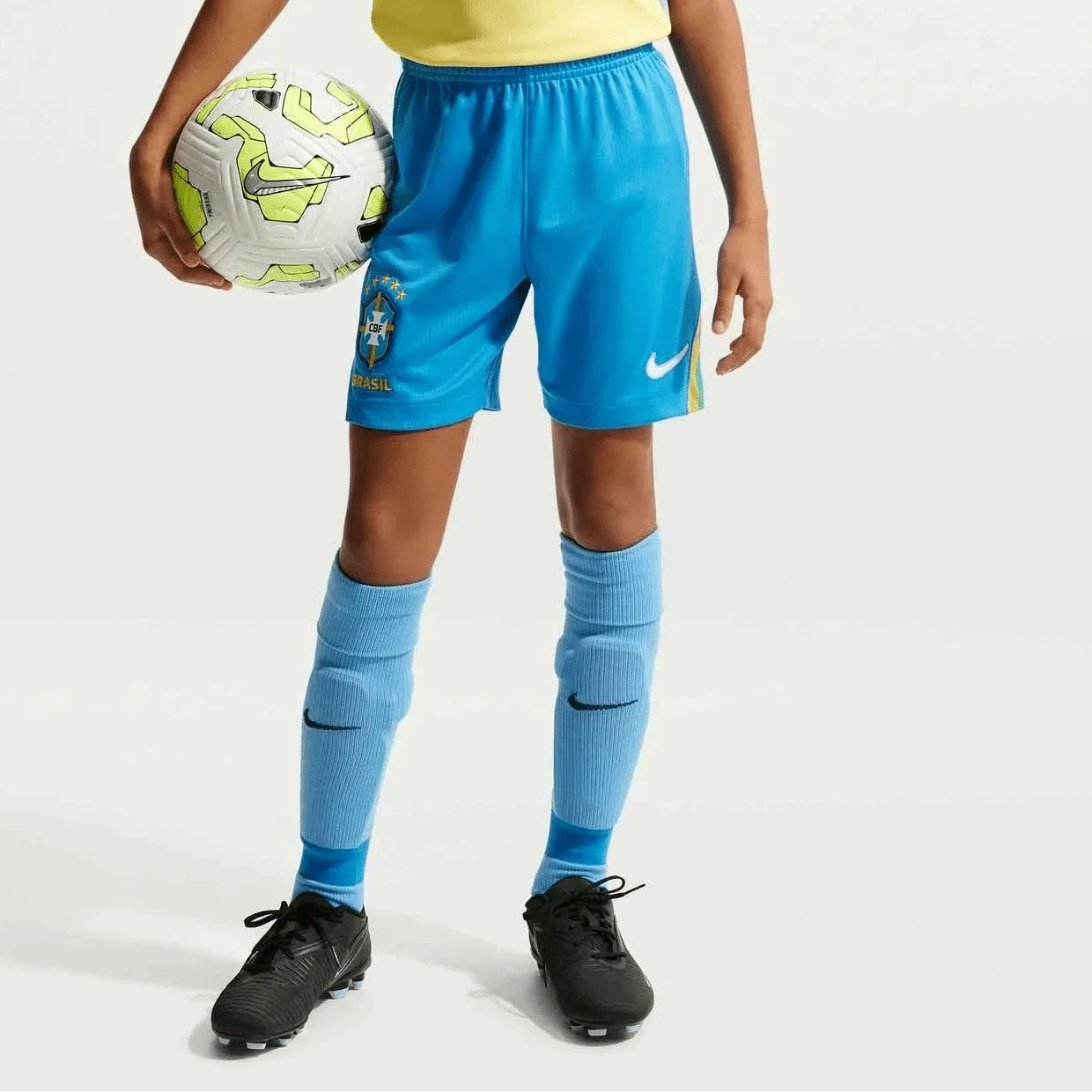 Nike 2026 Brazil Youth Stadium Home Shorts 1