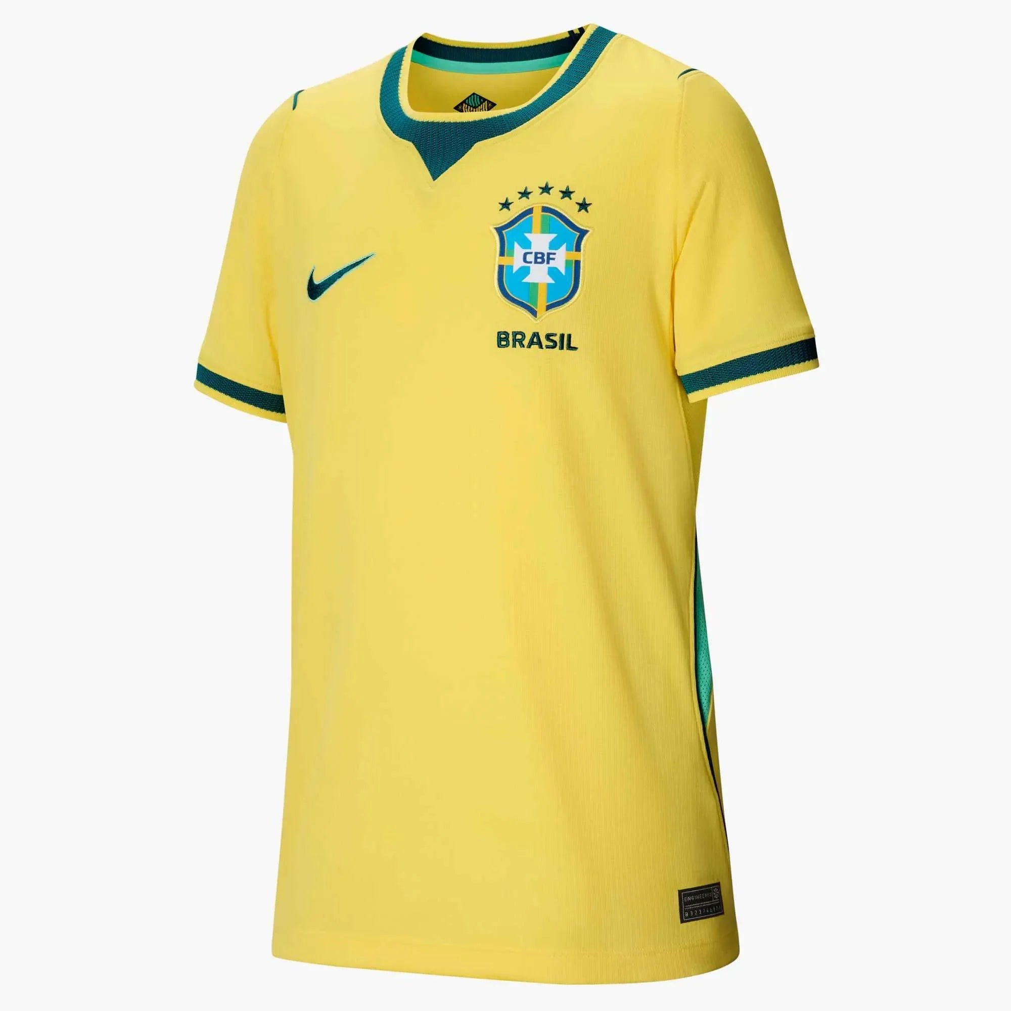 Nike 2026 Brazil Youth Stadium Home Soccer Jersey 1