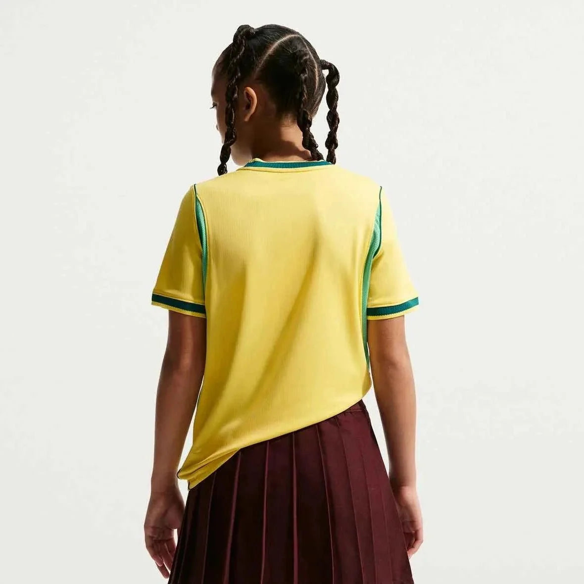 Nike 2026 Brazil Youth Stadium Home Soccer Jersey 4