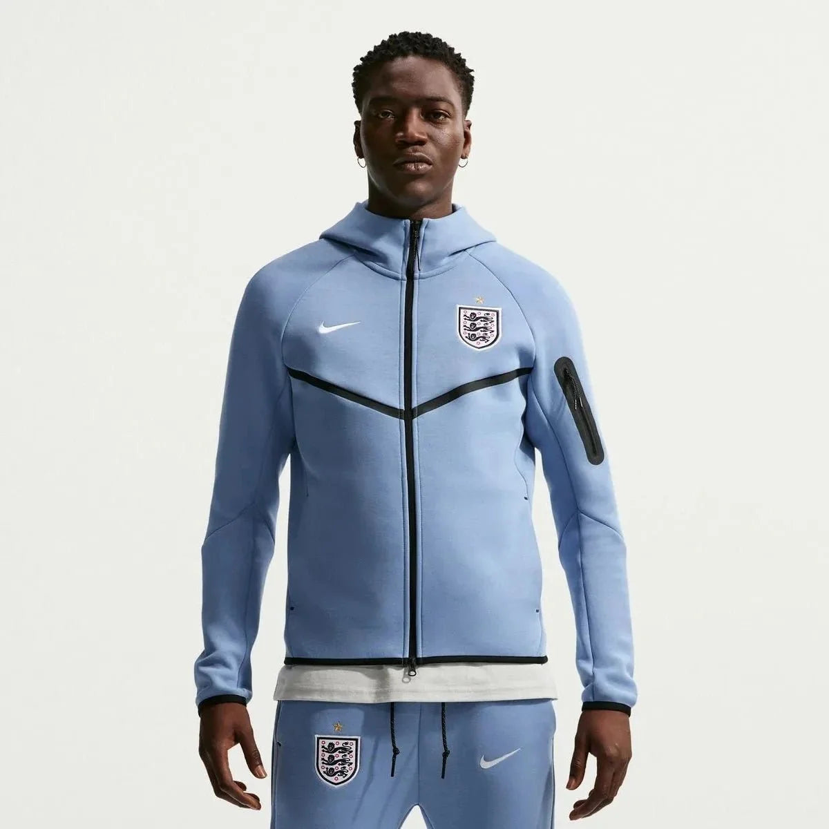 Nike 2026 England Men's Full-Zip Tech Fleece Hoodie 1