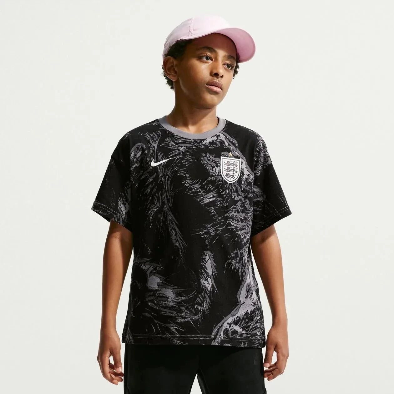 Nike 2026 England Youth All Over Print Tee 1