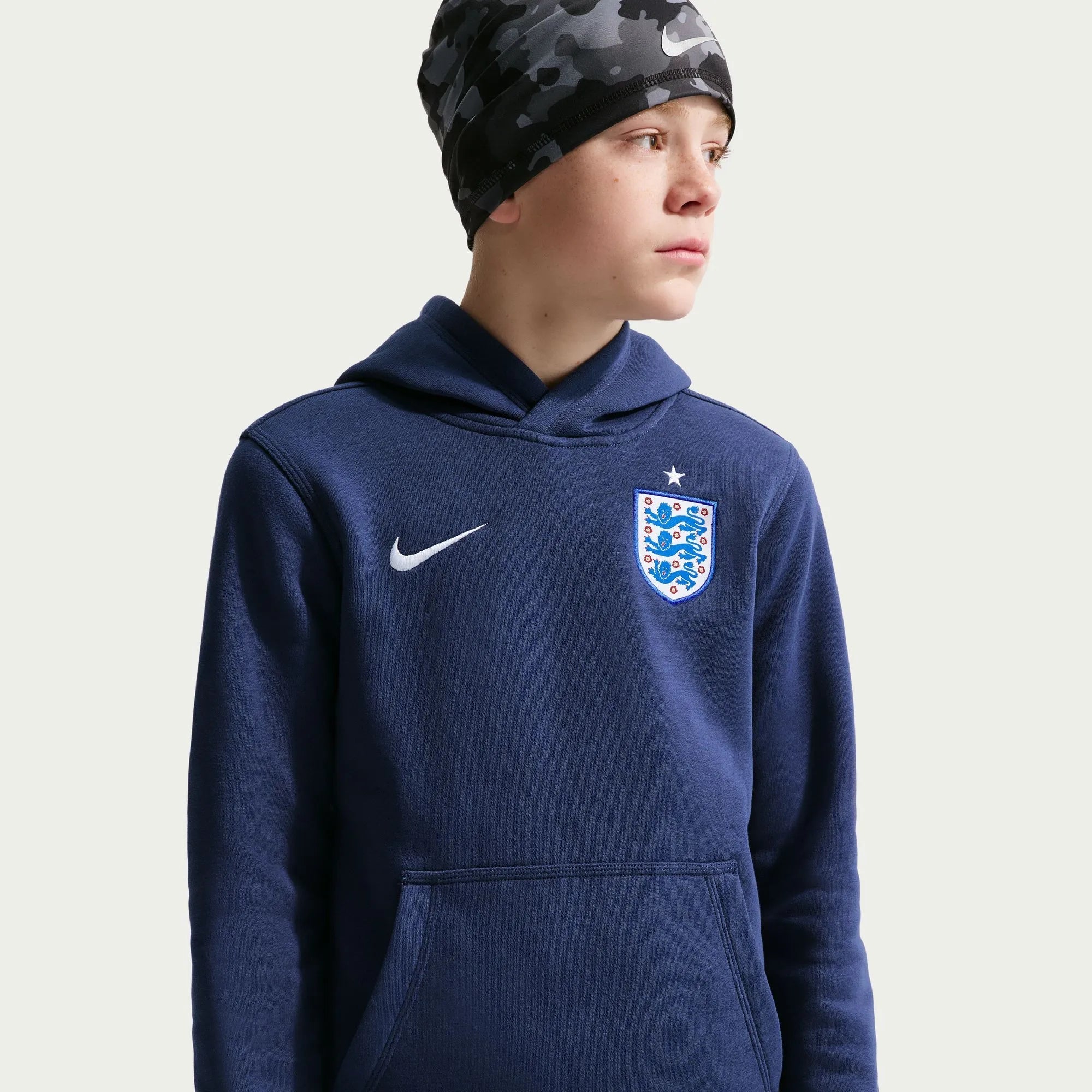 Nike 2026 England Youth Club Pullover Hoodie 3