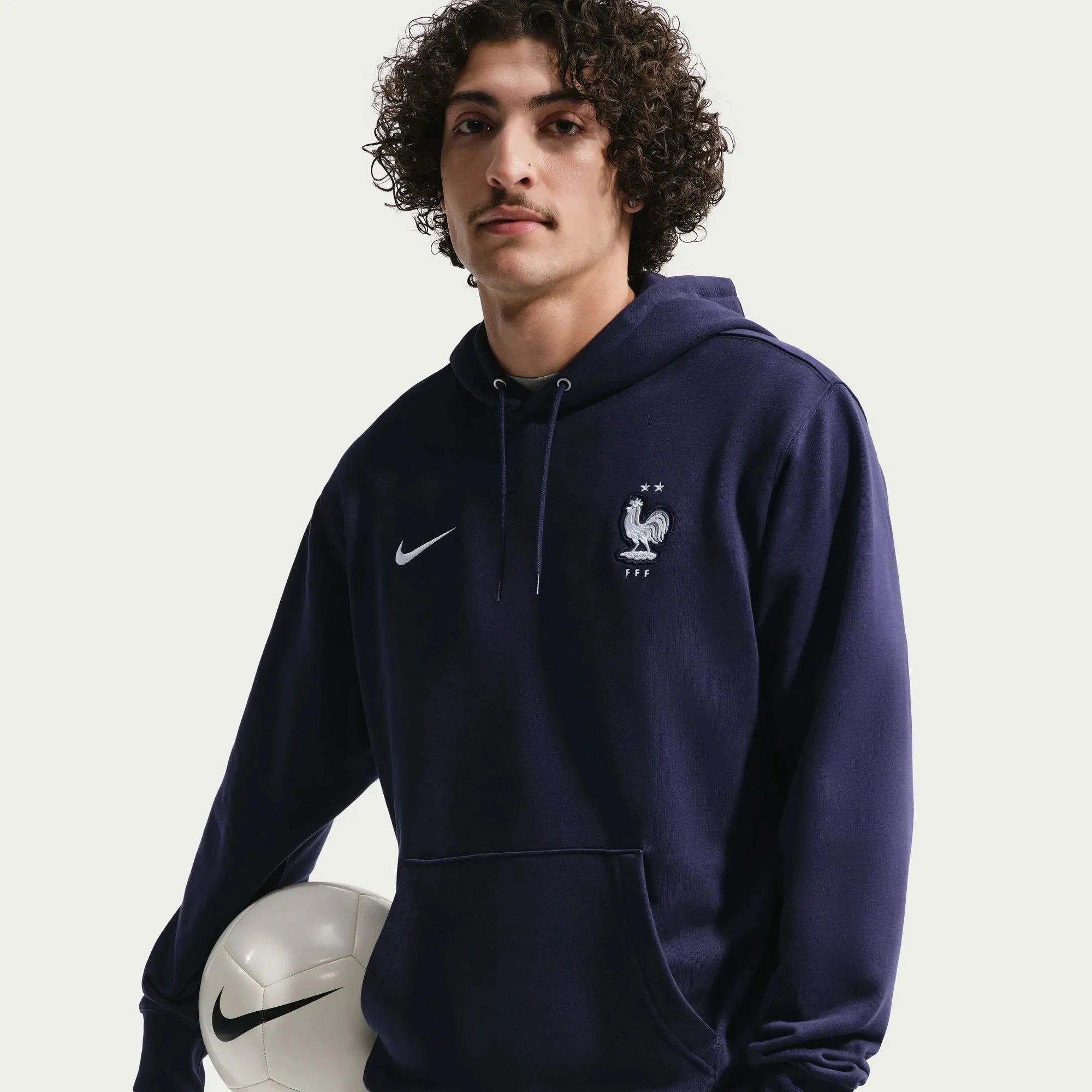 Nike 2026 France Men's Club French Terry Pullover Hoodie 4