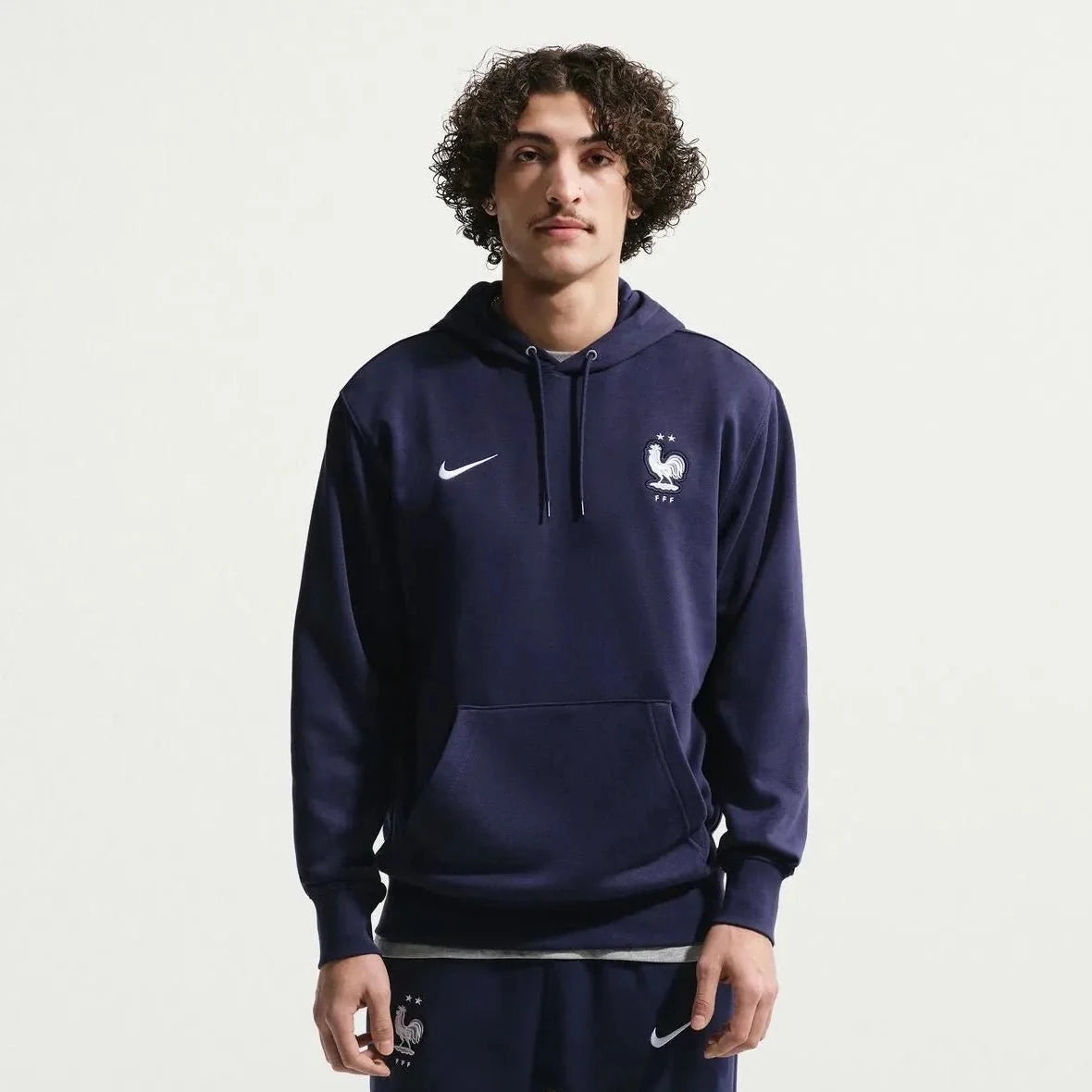 Nike 2026 France Men's Club French Terry Pullover Hoodie 1