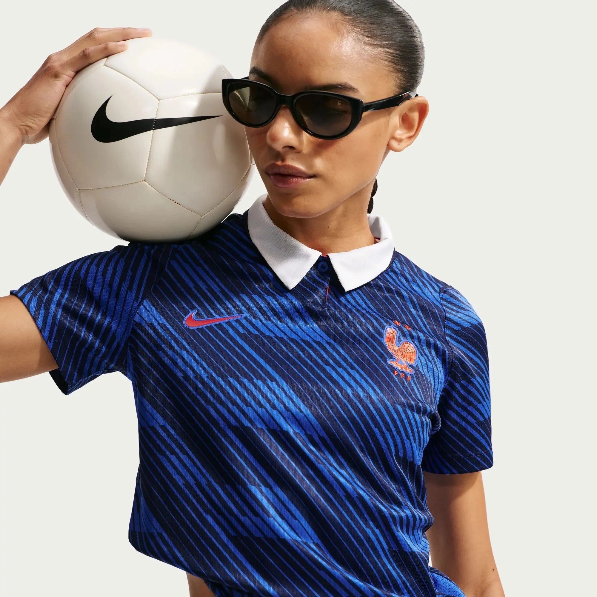 Nike 2026 France Women's Stadium Home Soccer Jersey 6
