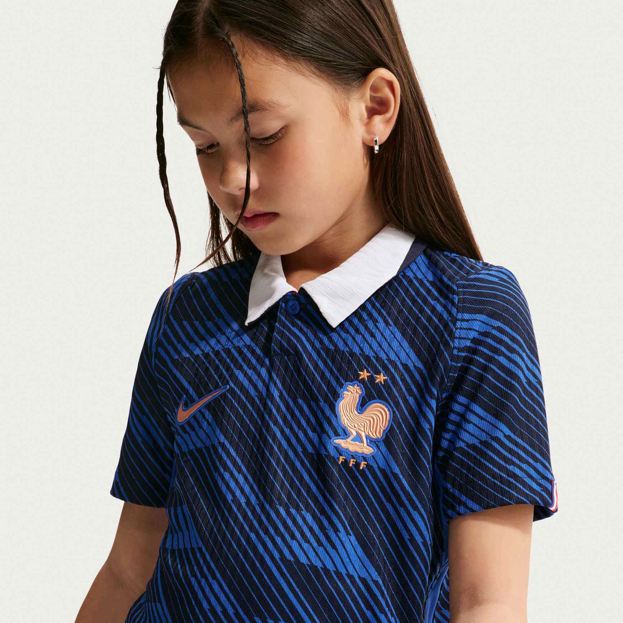 Nike 2026 France Youth Authentic Home Soccer Jersey 6