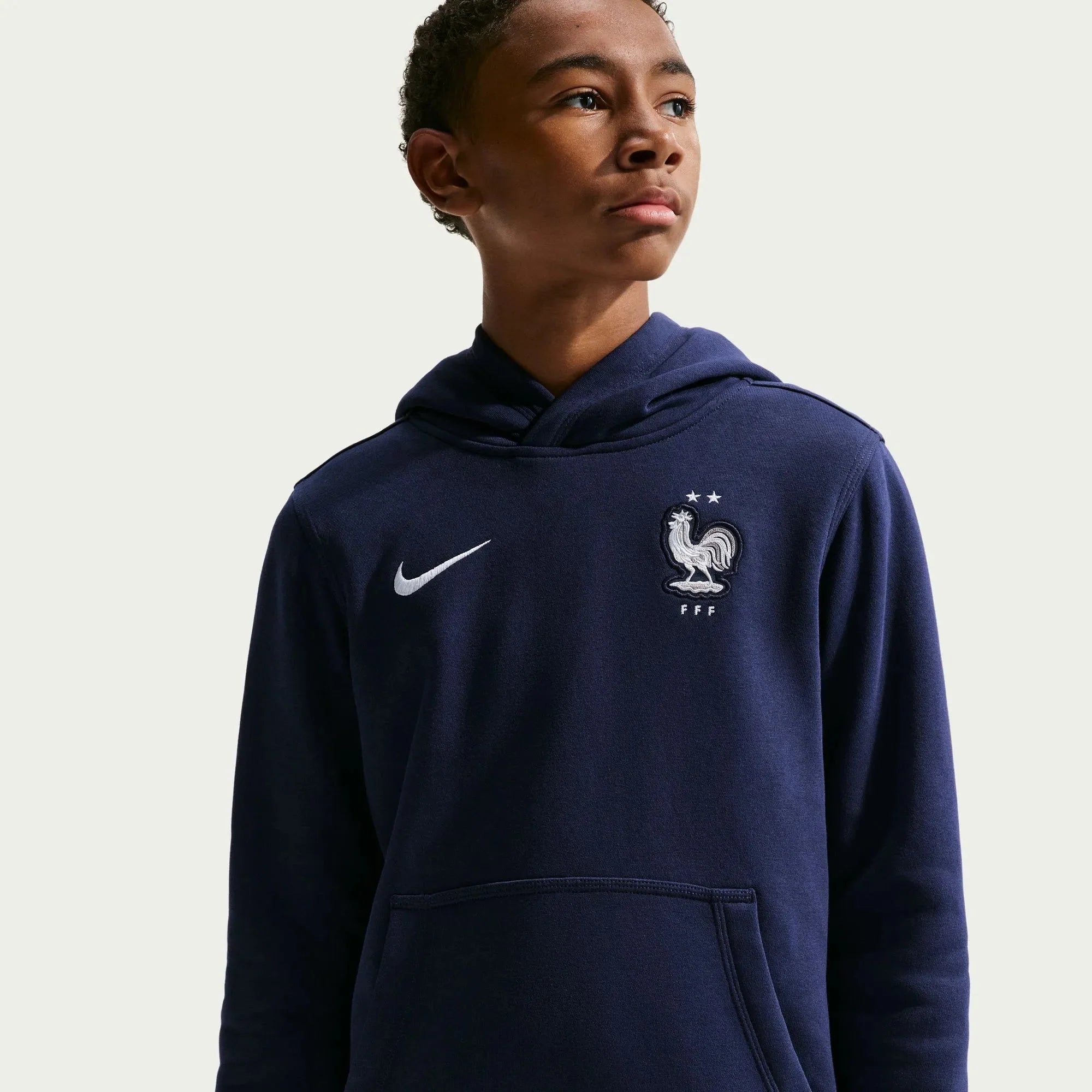 Nike 2026 France Youth Club Pullover Hoodie 3