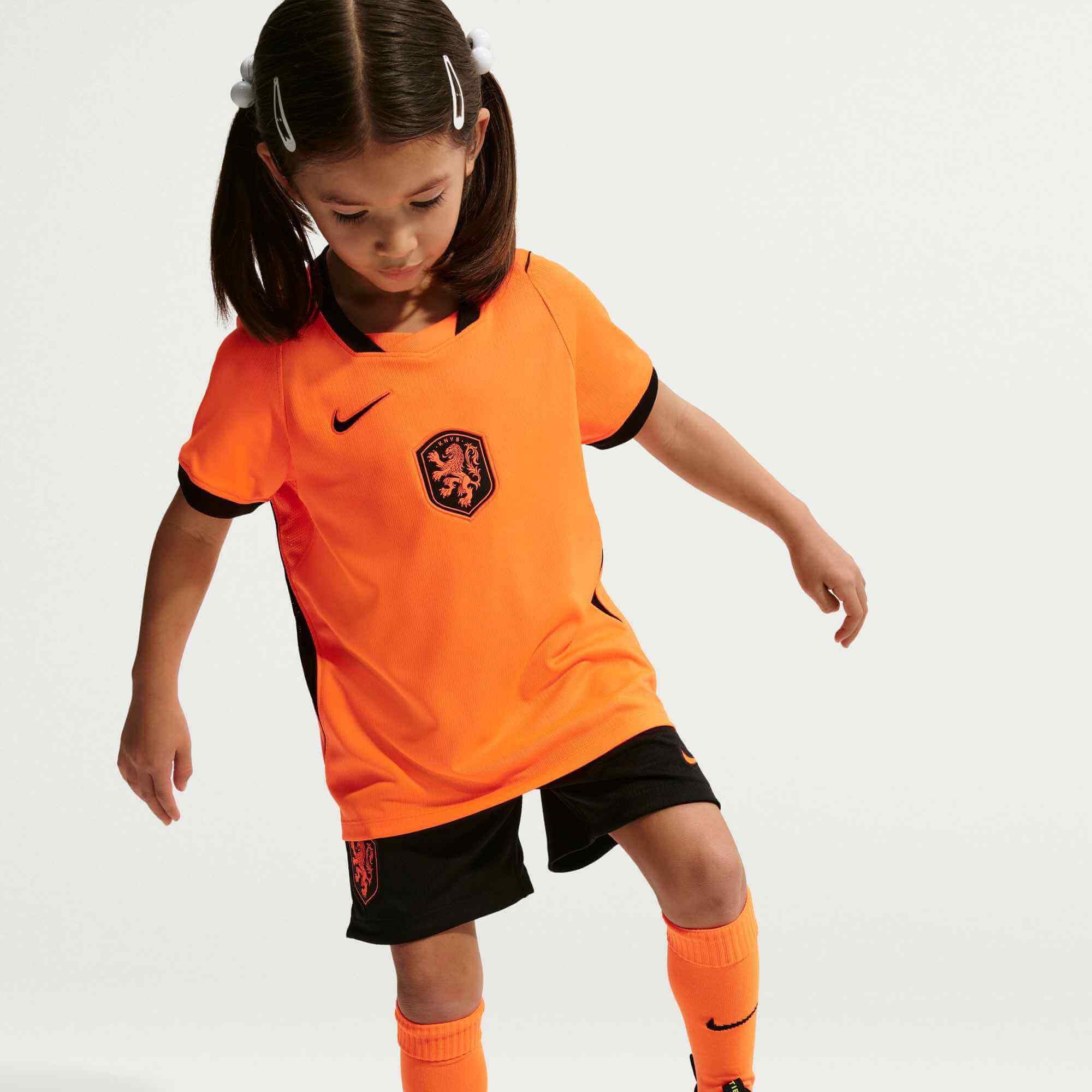 Nike 2026 Netherlands Little Kids' Stadium Home Kit 5