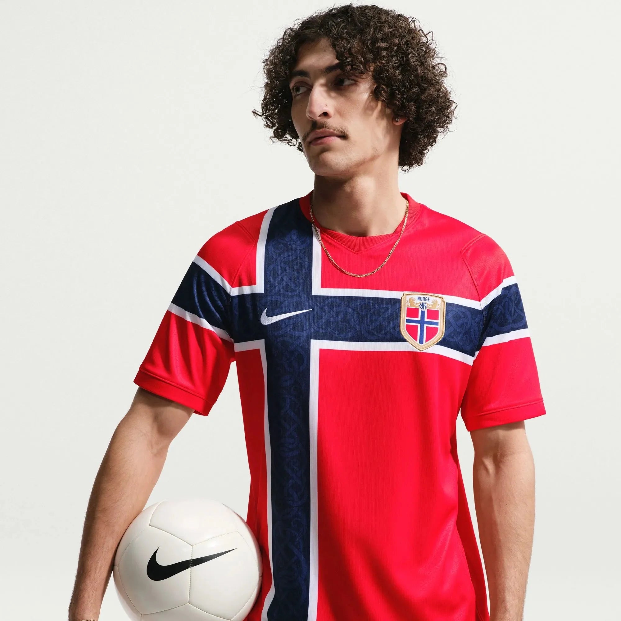 Nike 2026 Norway Men's Stadium Home Soccer Jersey 6