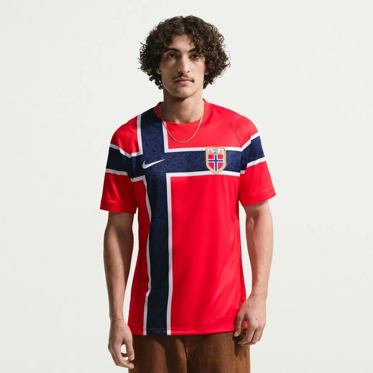 Nike 2026 Norway Men's Stadium Home Soccer Jersey 3