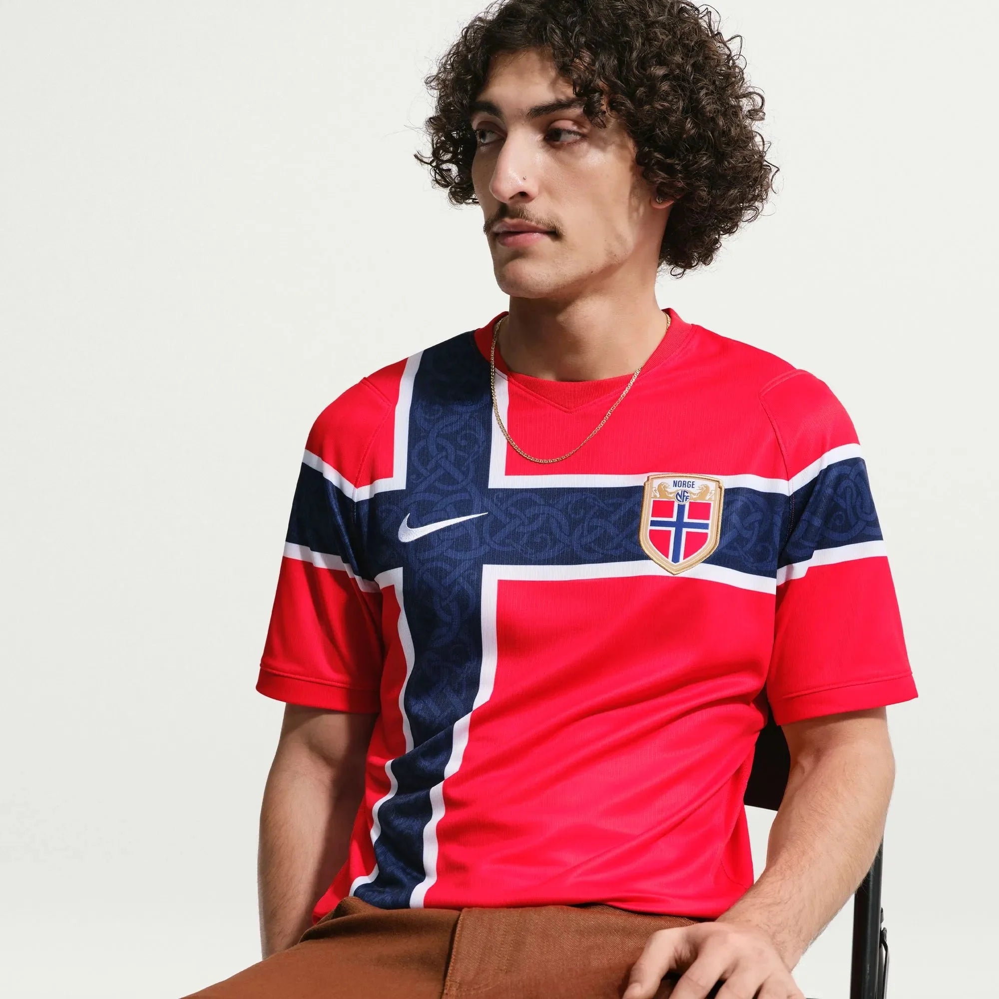 Nike 2026 Norway Men's Stadium Home Soccer Jersey 5