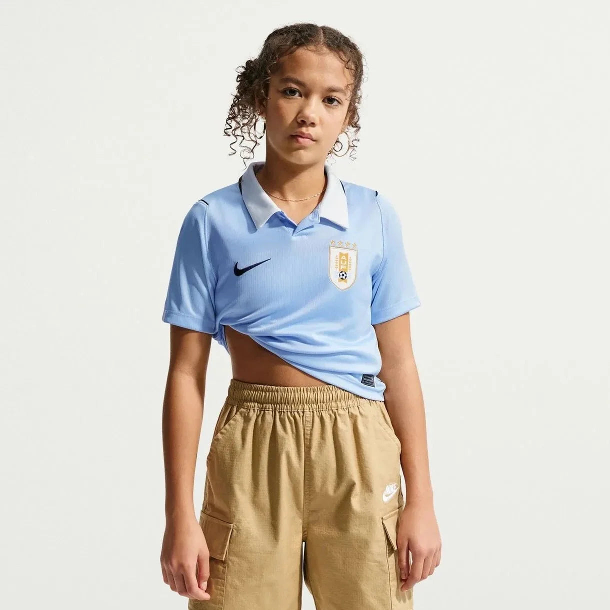 Nike 2026 Uruguay Youth Stadium Home Soccer Jersey 2