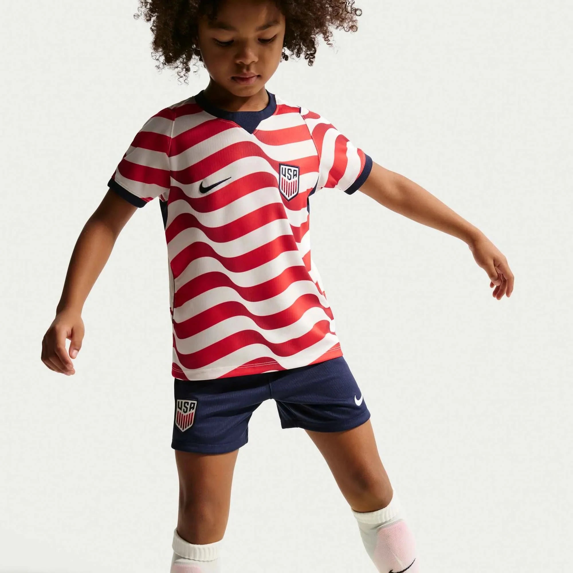 Nike 2026 USMNT Little Kid's Stadium Home Kit 3