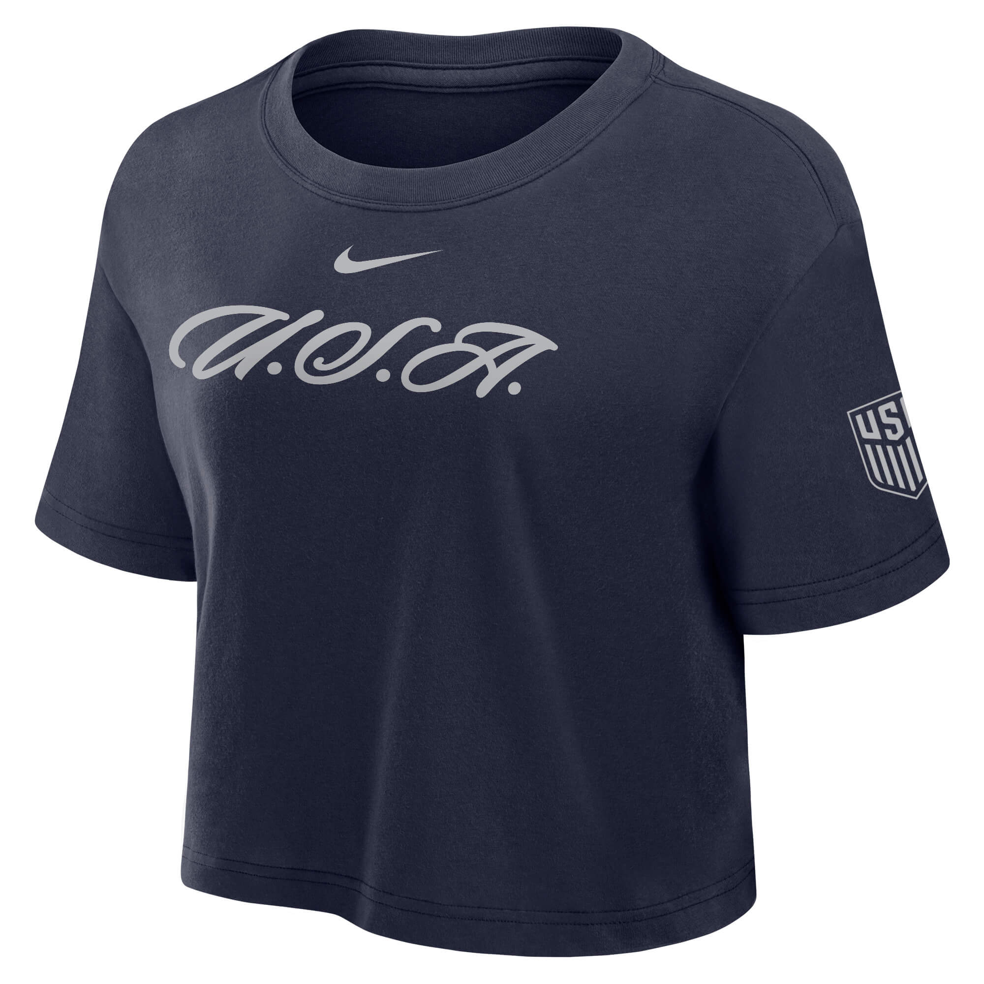 Nike 2026 USMNT Women's Dri-Fit Cotton Crop Tee 1