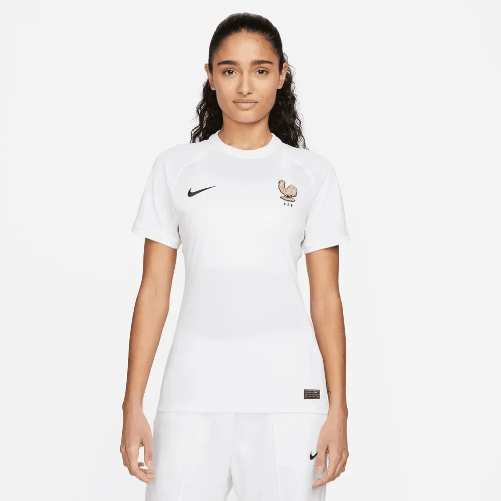 Nike France Women's EC22 Away Jersey - White-Pink Glaze 3