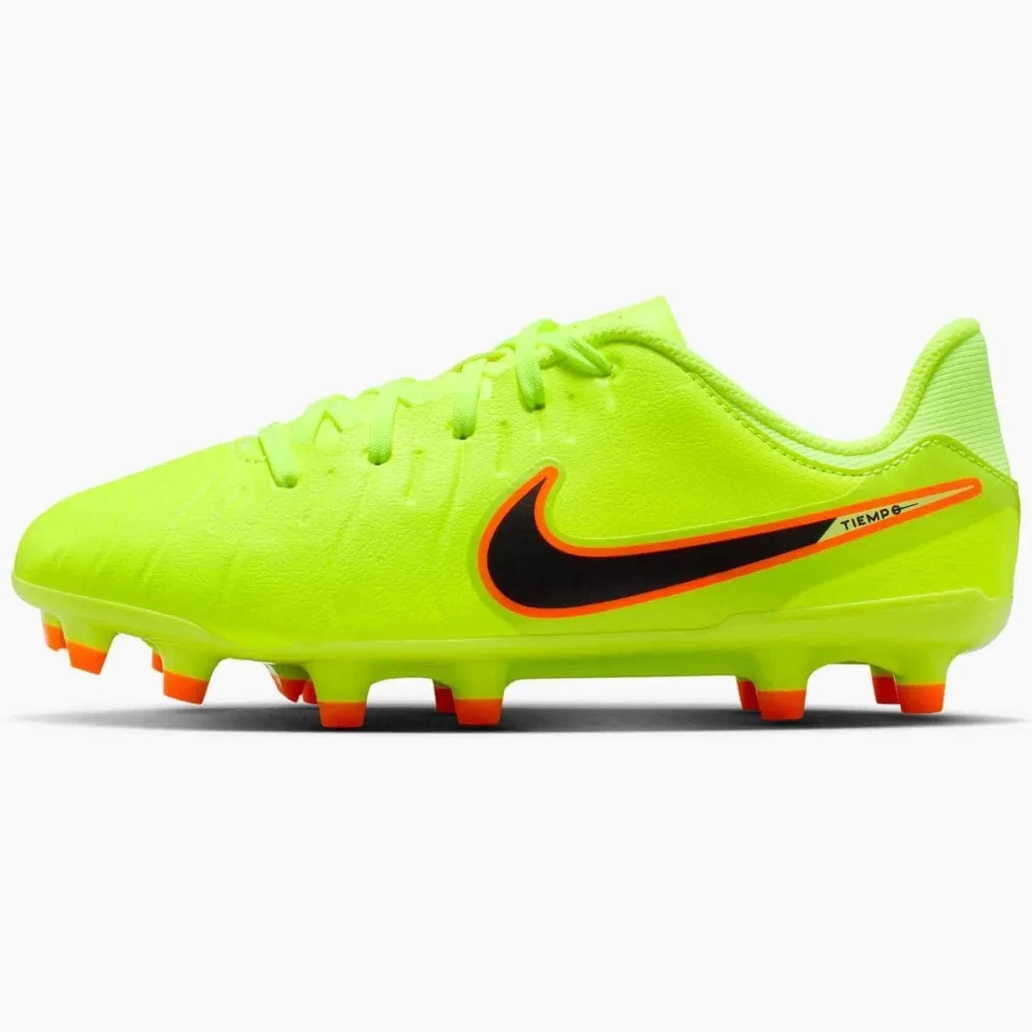 Nike Junior Legend 10 Academy Firm/Multi Ground Soccer Cleats - Max Voltage Pack (HO25) 1