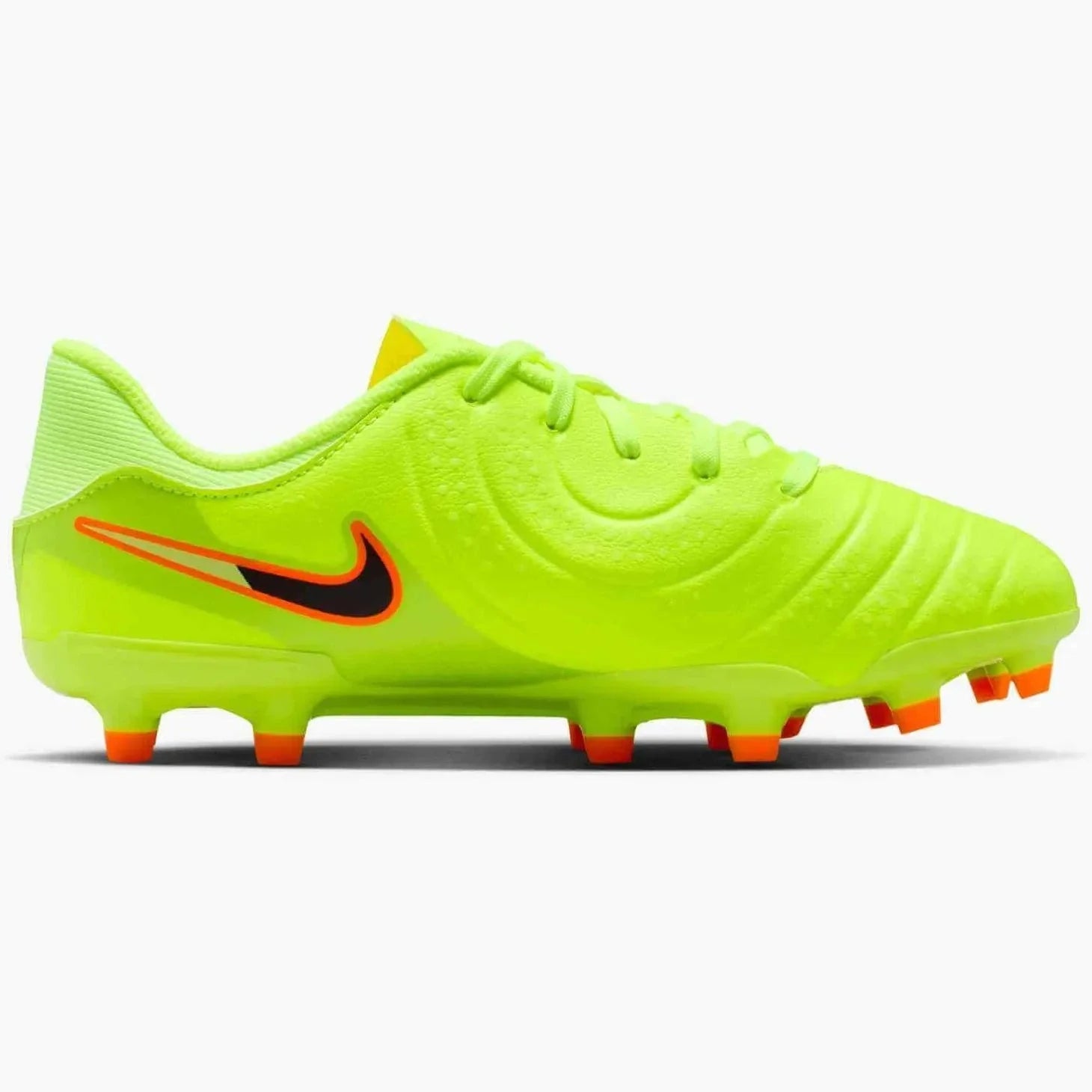 Nike Junior Legend 10 Academy Firm/Multi Ground Soccer Cleats - Max Voltage Pack (HO25) 2