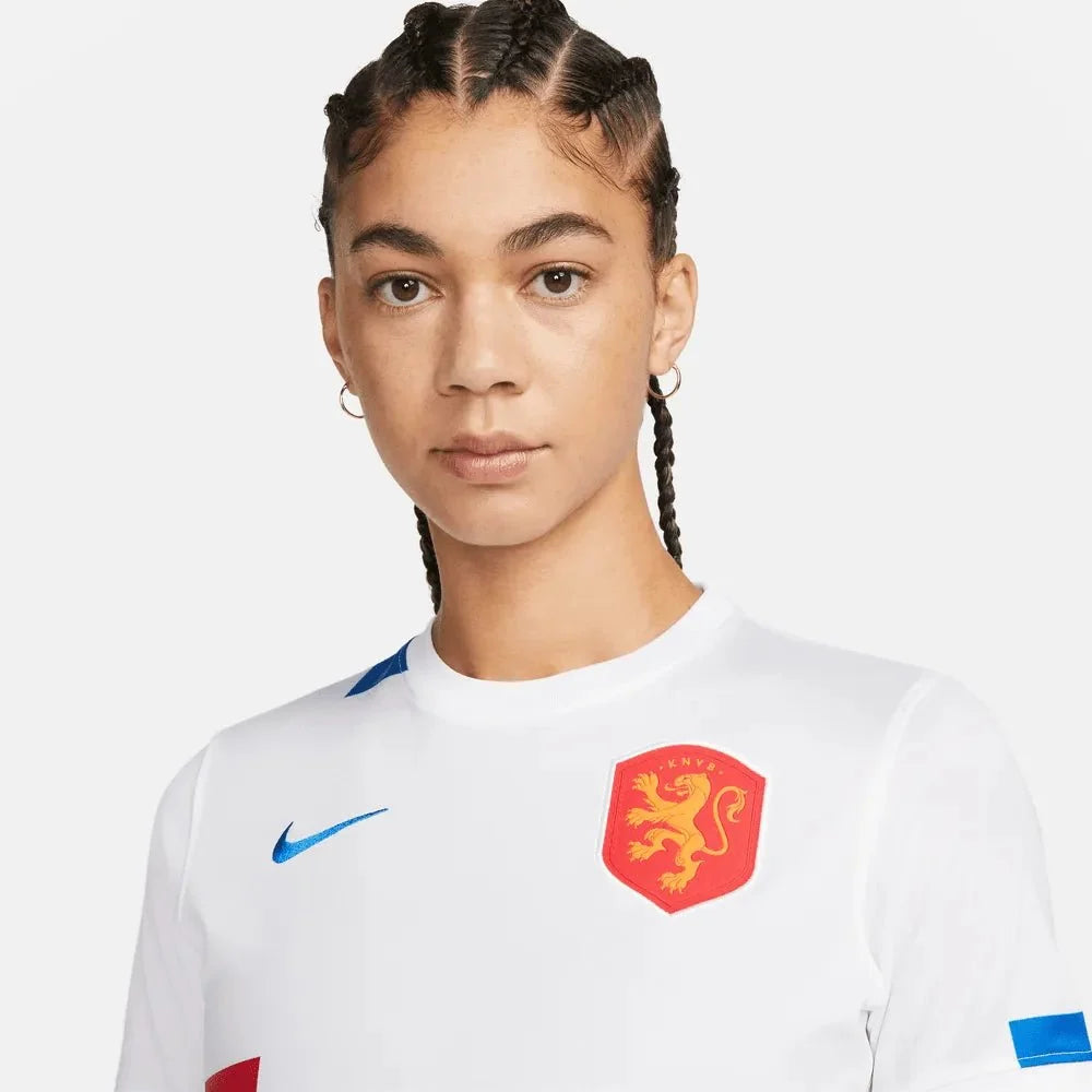 Nike Netherlands Women's EC22 Away Jersey - White-Soar 5