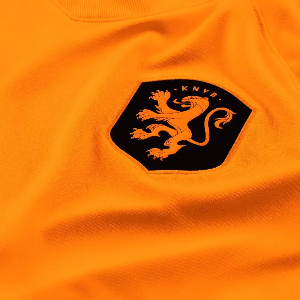 Nike Netherlands Women's EC22 Home Jersey - Total Orange-Black 9