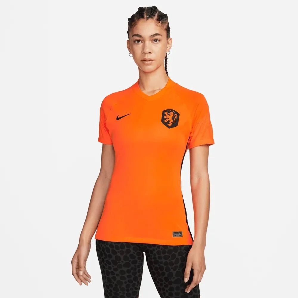 Nike Netherlands Women's EC22 Home Jersey - Total Orange-Black 3
