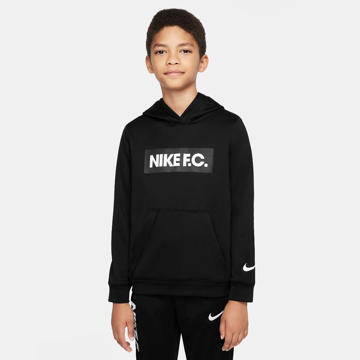 Nike Youth DF FC Libero Hoodie - Black-White YL 1