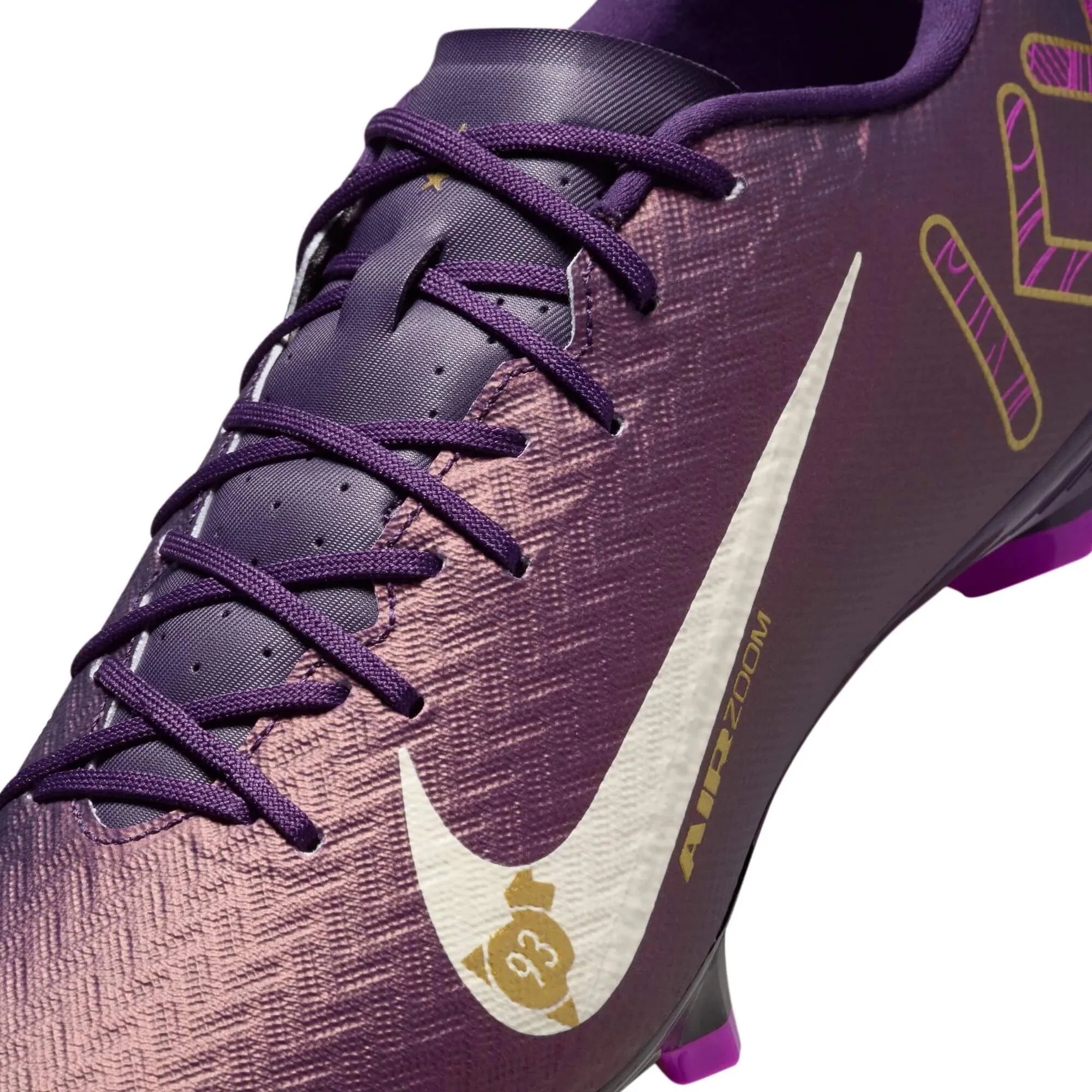 Nike Zoom Vapor 16 Academy KM Firm/Multi Ground Soccer Cleats - Mbappe PE (SU25) 8
