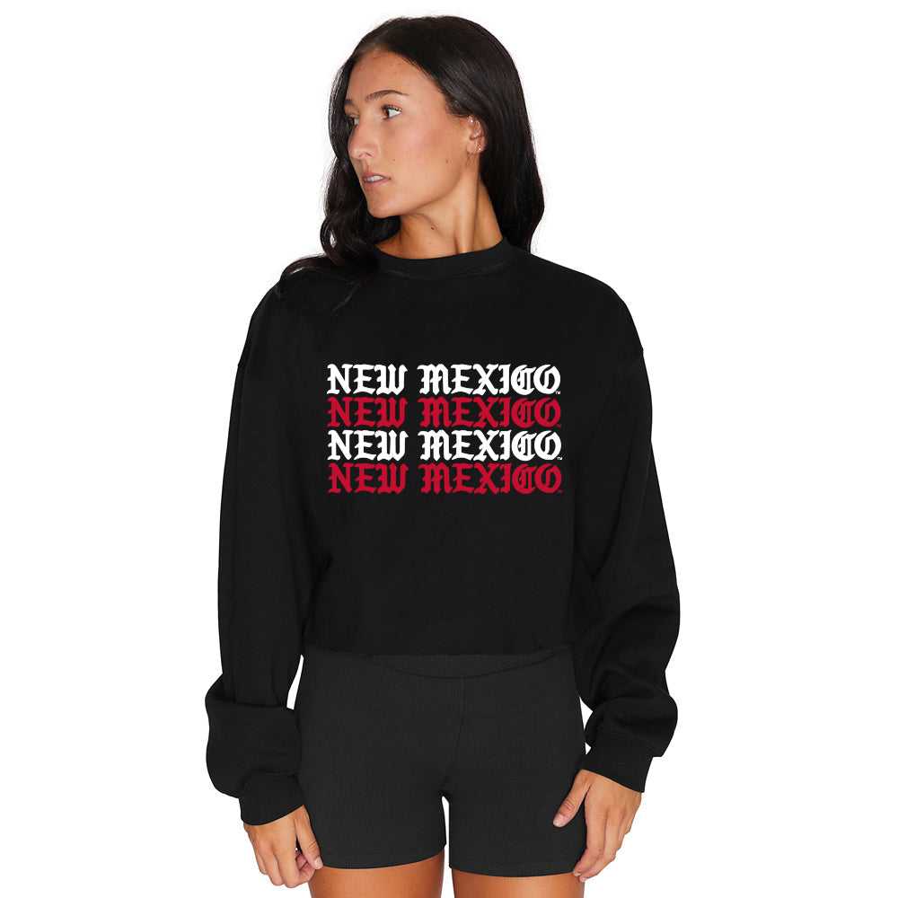 New Mexico Lobos Gothic Crewneck | lojobands 3