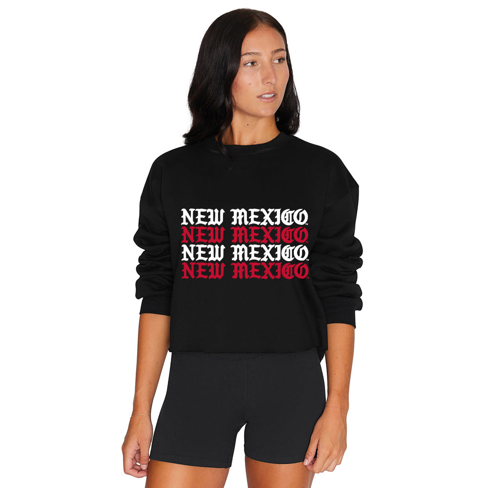 New Mexico Lobos Gothic Crewneck | lojobands