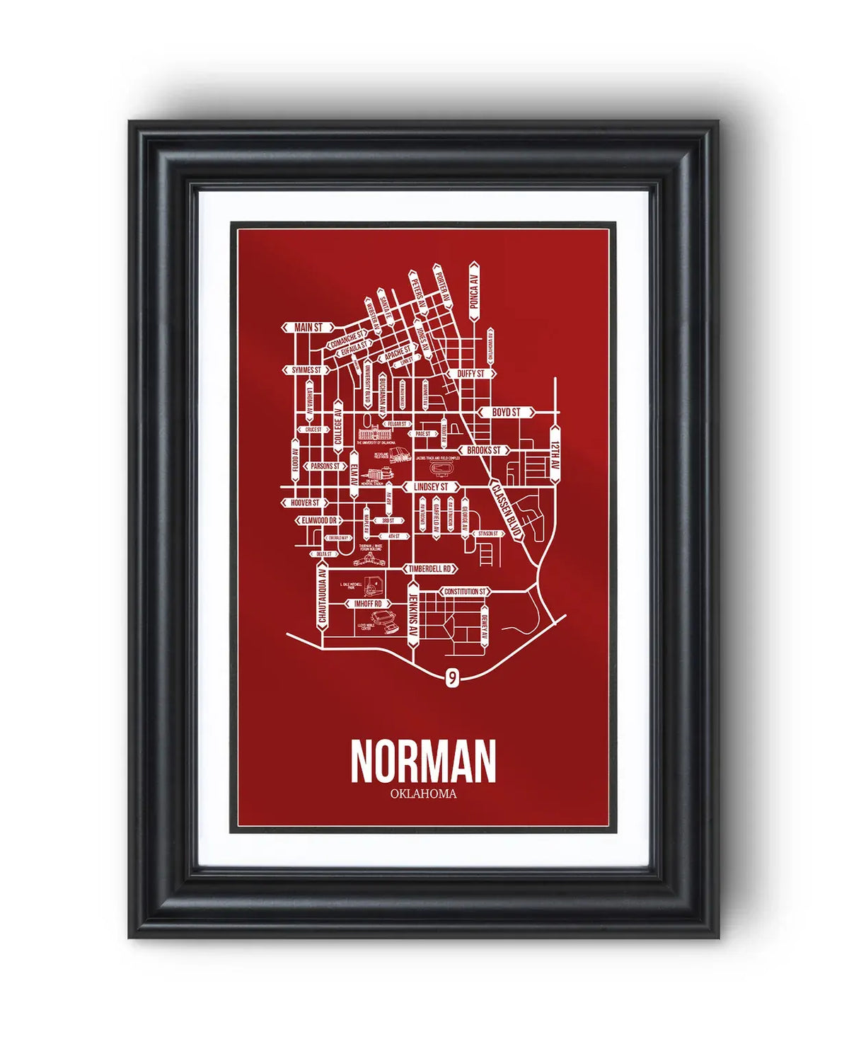 Norman, Oklahoma street map 13