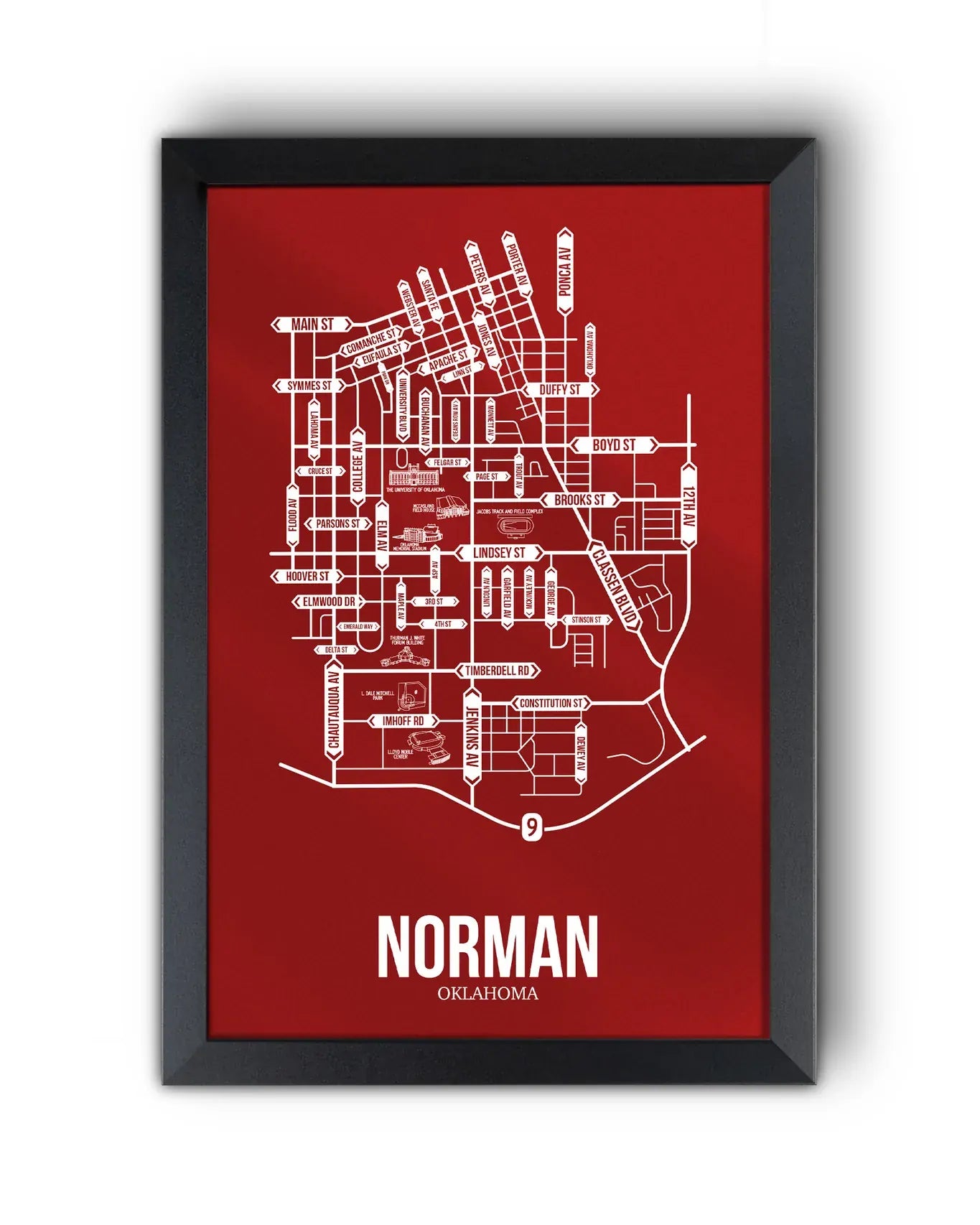 Norman, Oklahoma street map 10