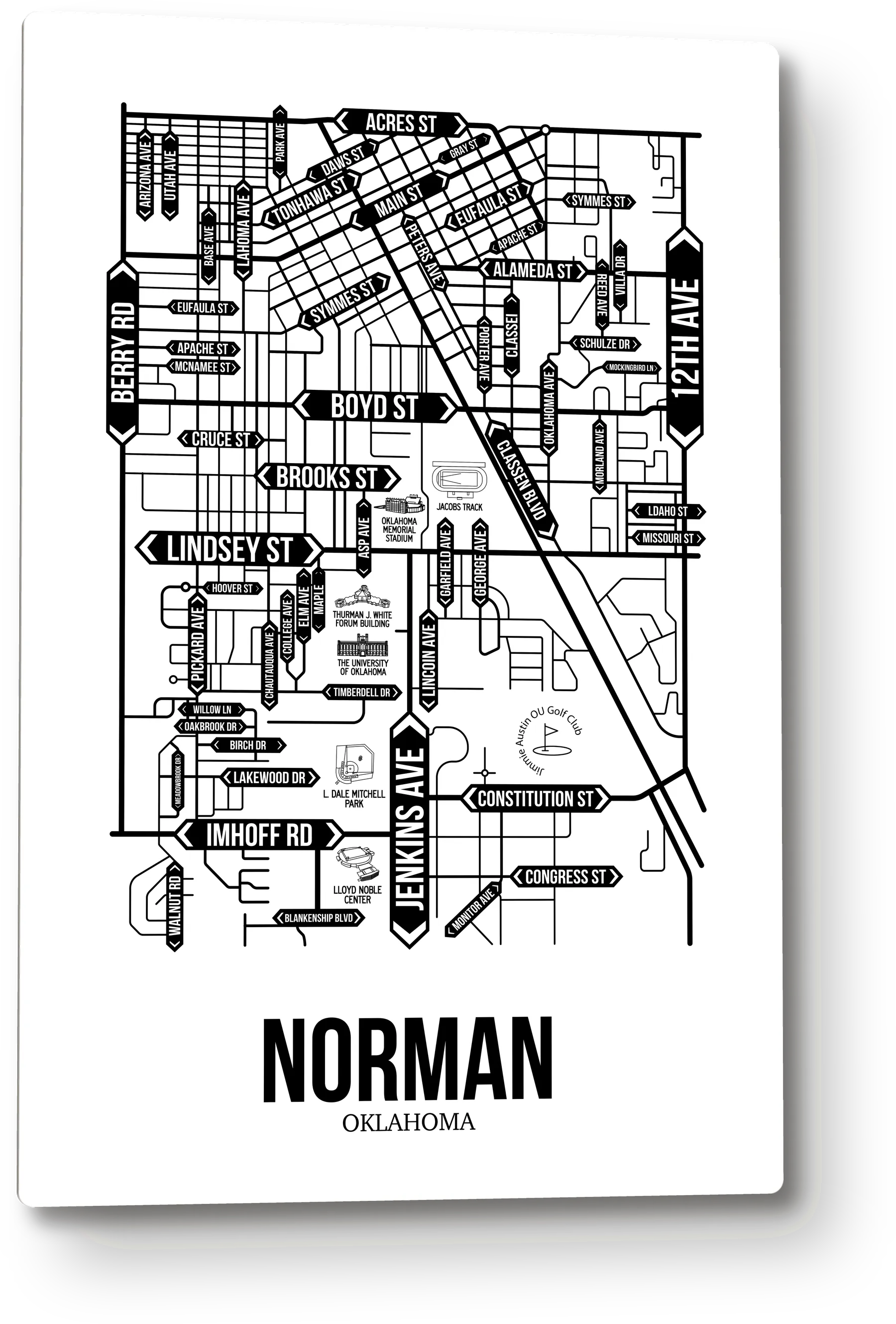 Norman, Oklahoma street map 8