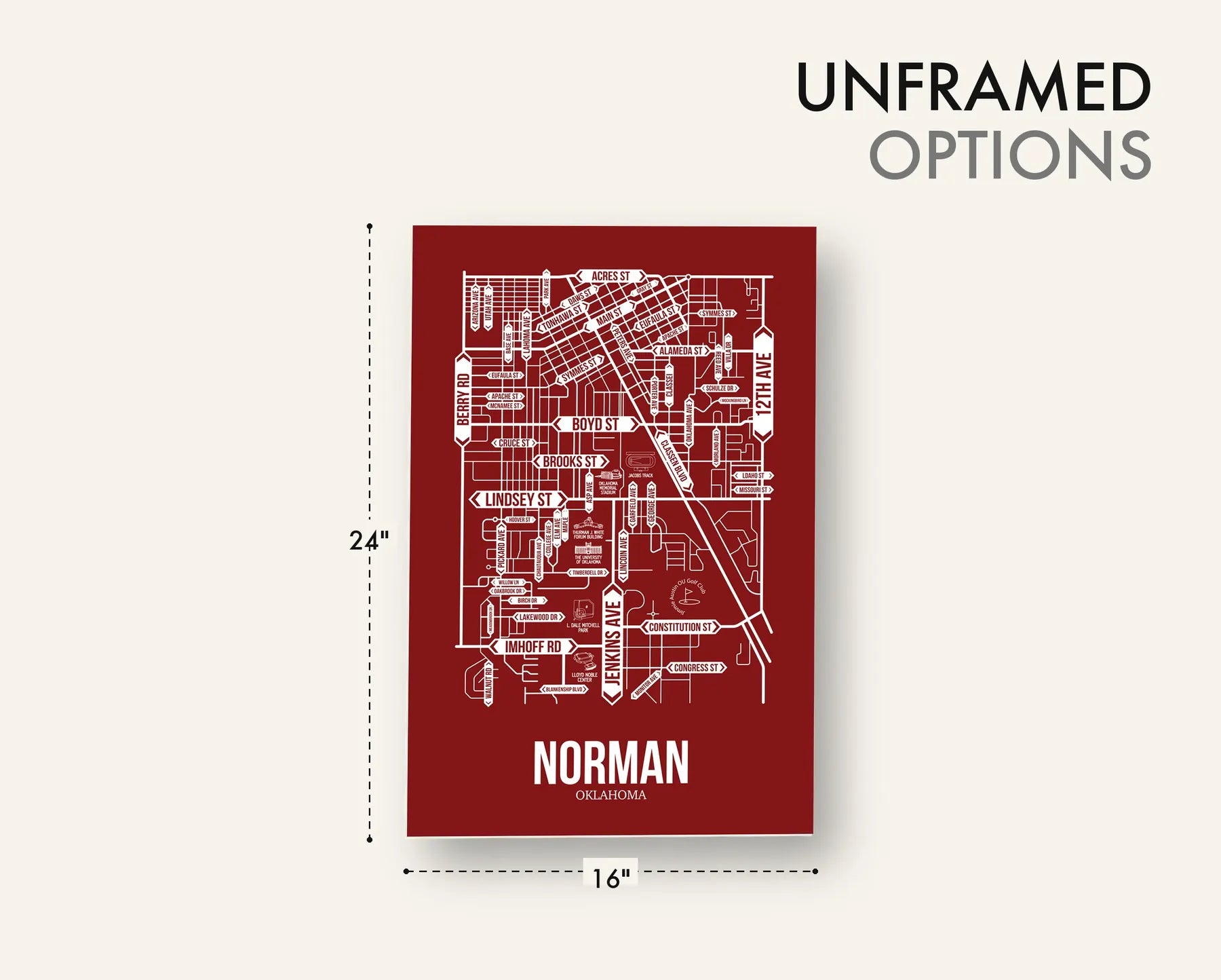 Norman, Oklahoma street map 18