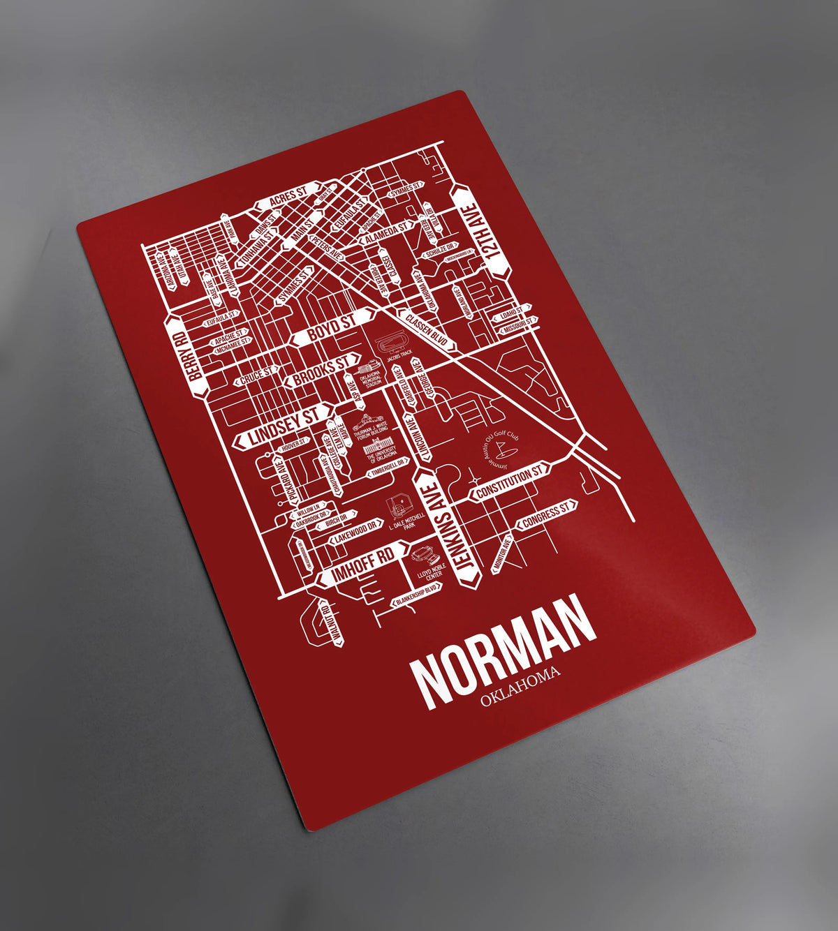 Norman, Oklahoma street map 2