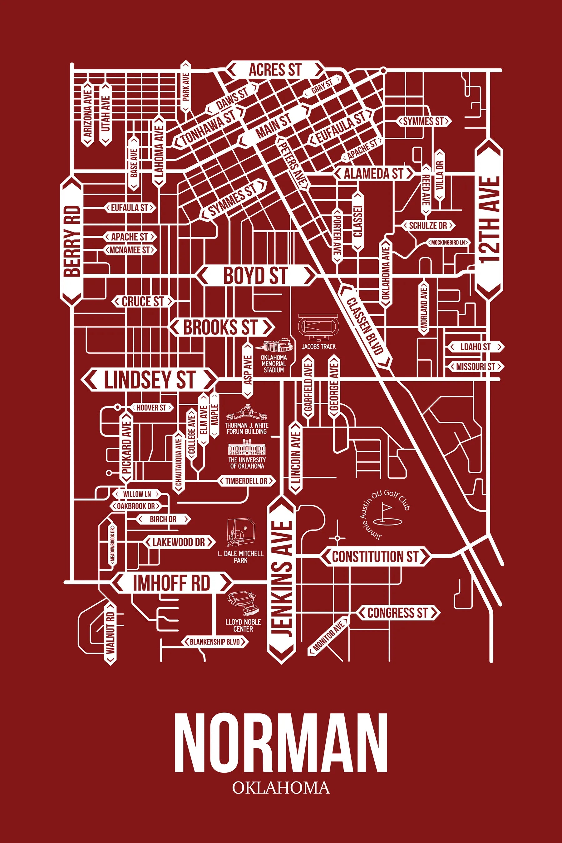 Norman, Oklahoma street map 7
